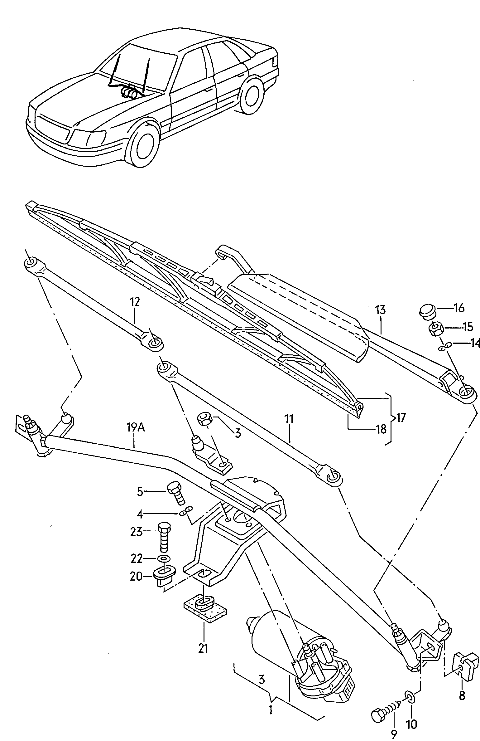 AUDI 8D1998003 - 1 set: wiper blades ps1.lv