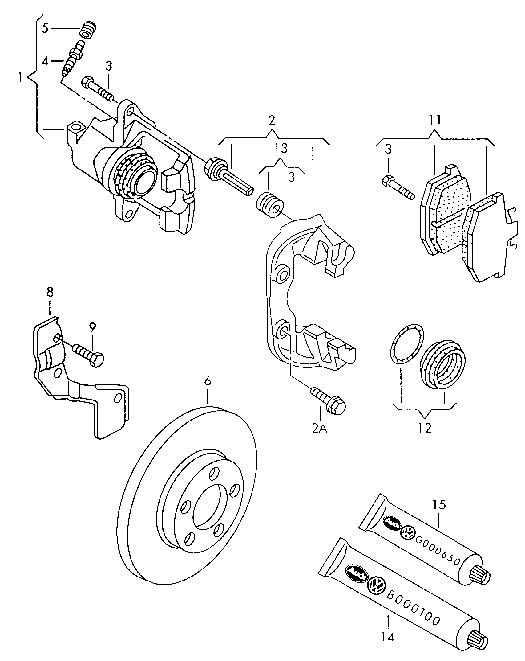 Seat 8D0 698 151 L - Bremžu uzliku kompl., Disku bremzes ps1.lv