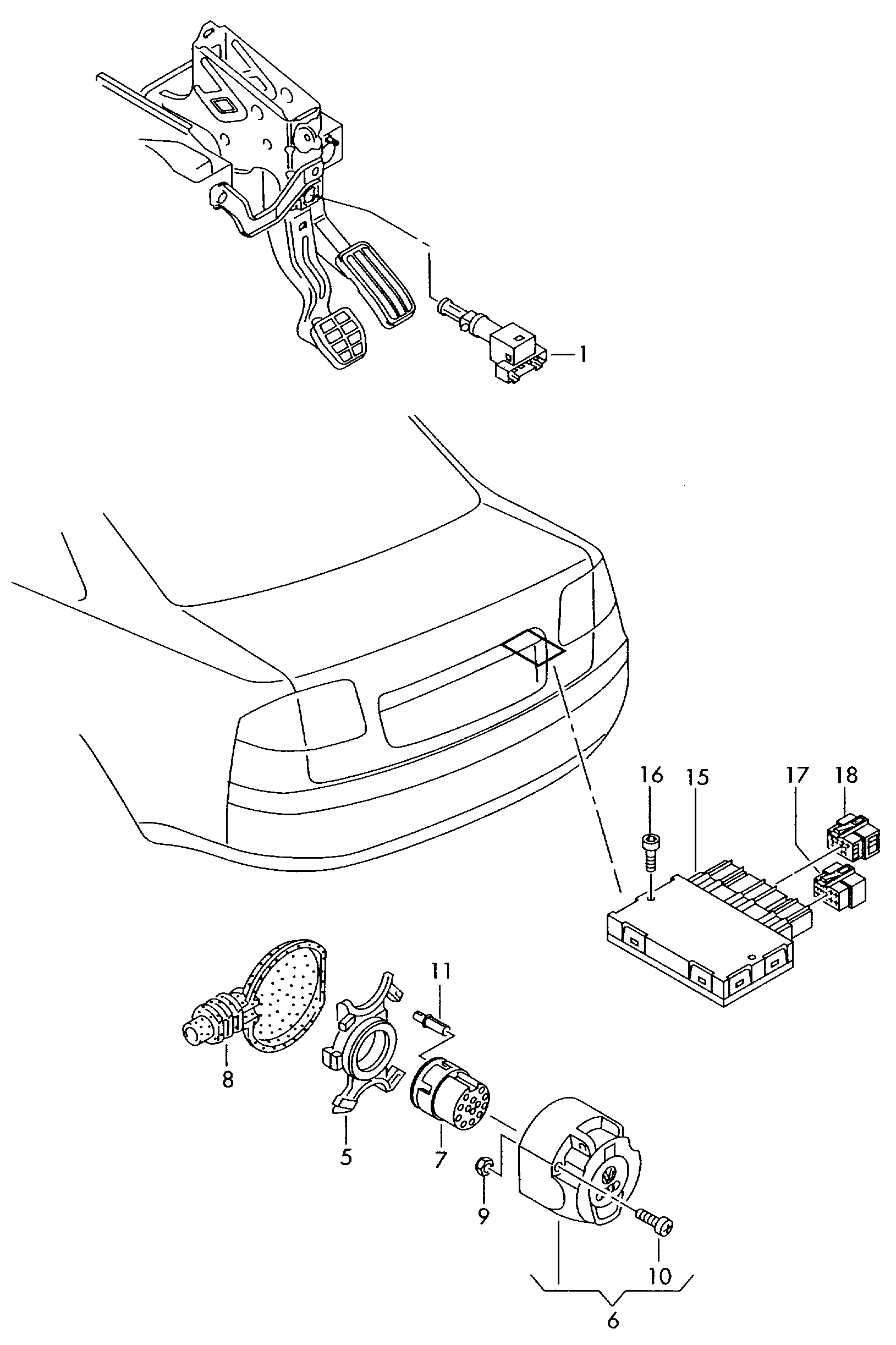 AUDI 7L6 945 511 - Bremžu signāla slēdzis ps1.lv