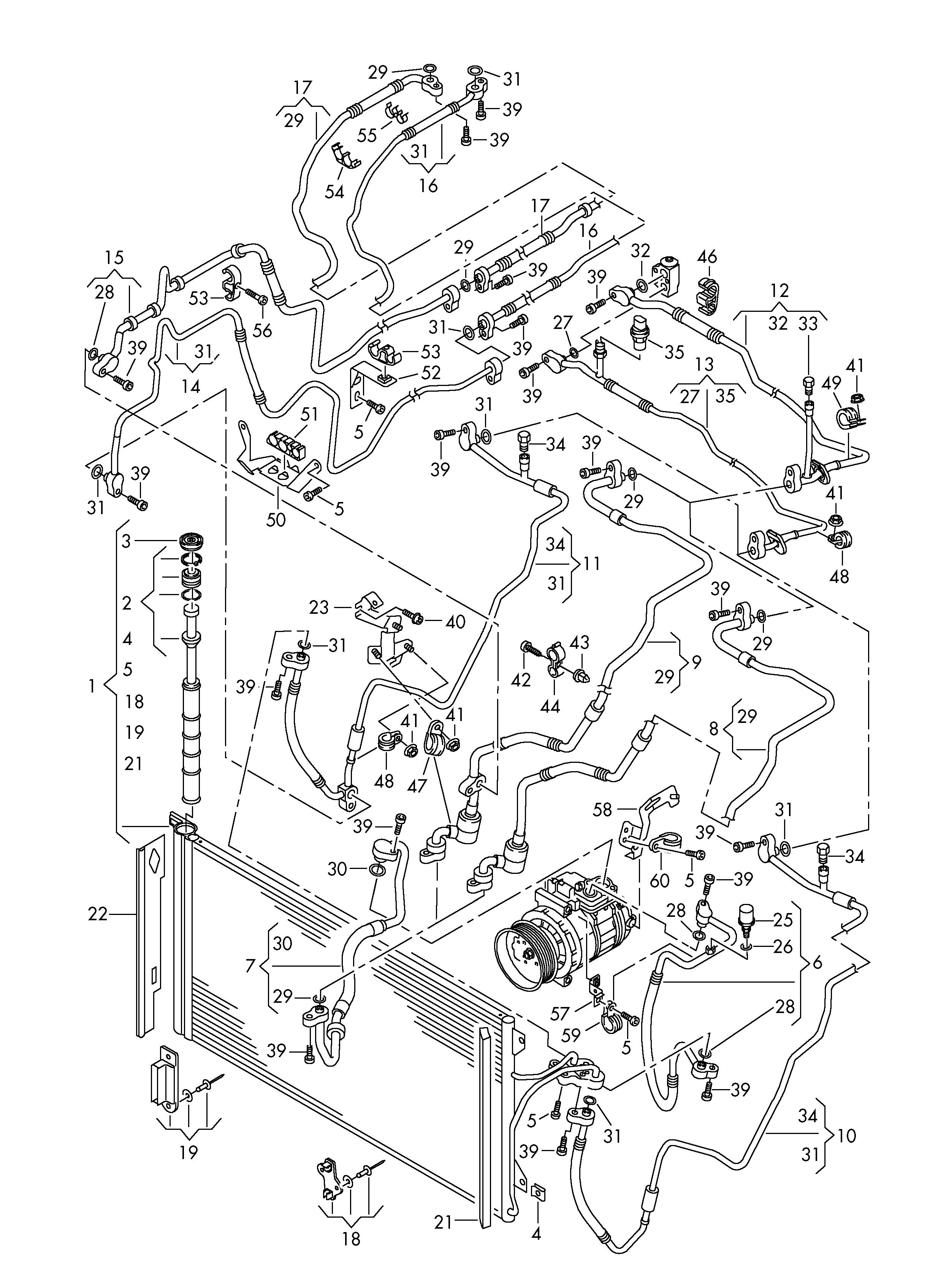 Porsche 4L0260401A - Kondensators, Gaisa kond. sistēma ps1.lv