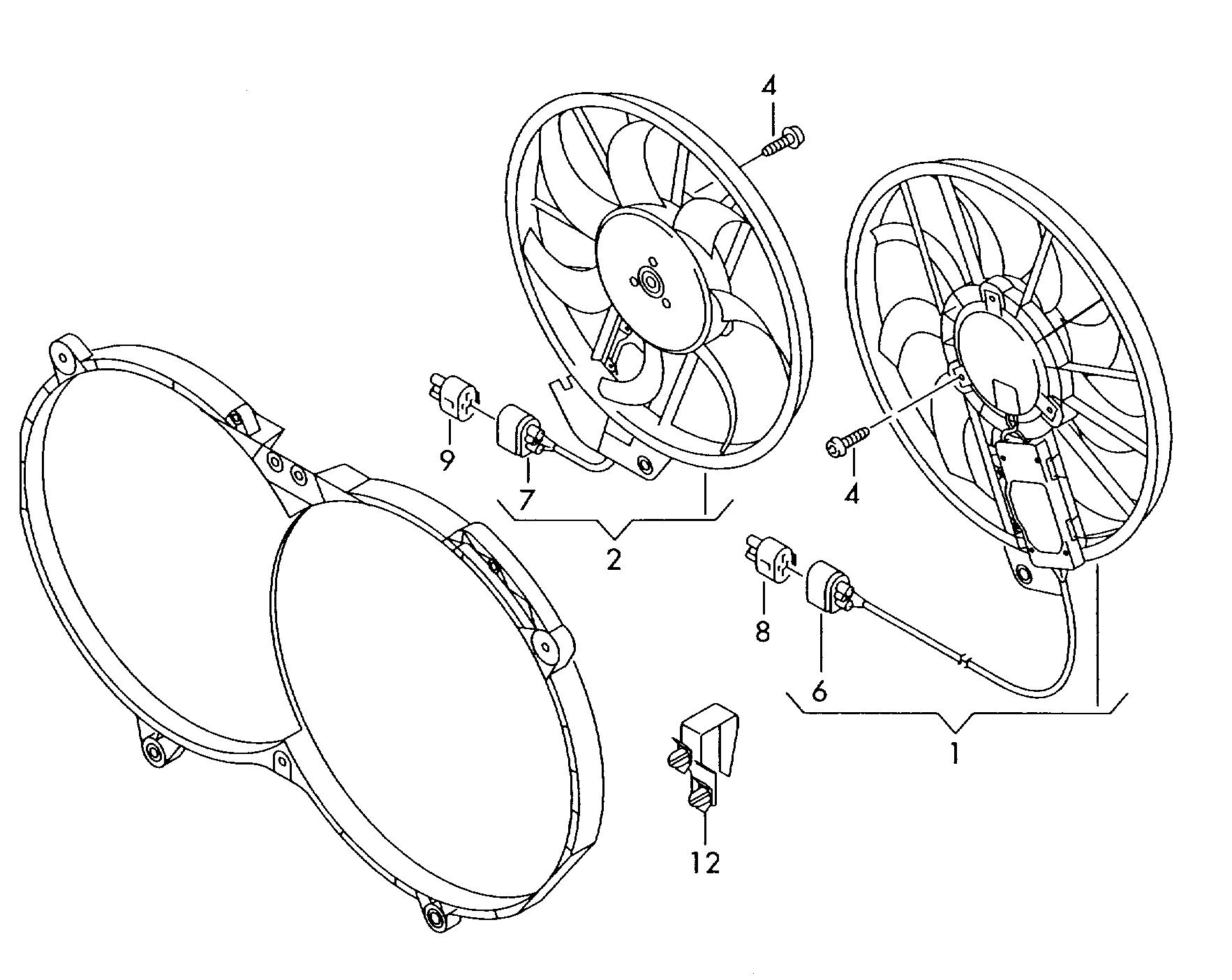 Seat 7L0 959 455 E - Elektromotors, Dzes. sist. radiatora ventilators ps1.lv