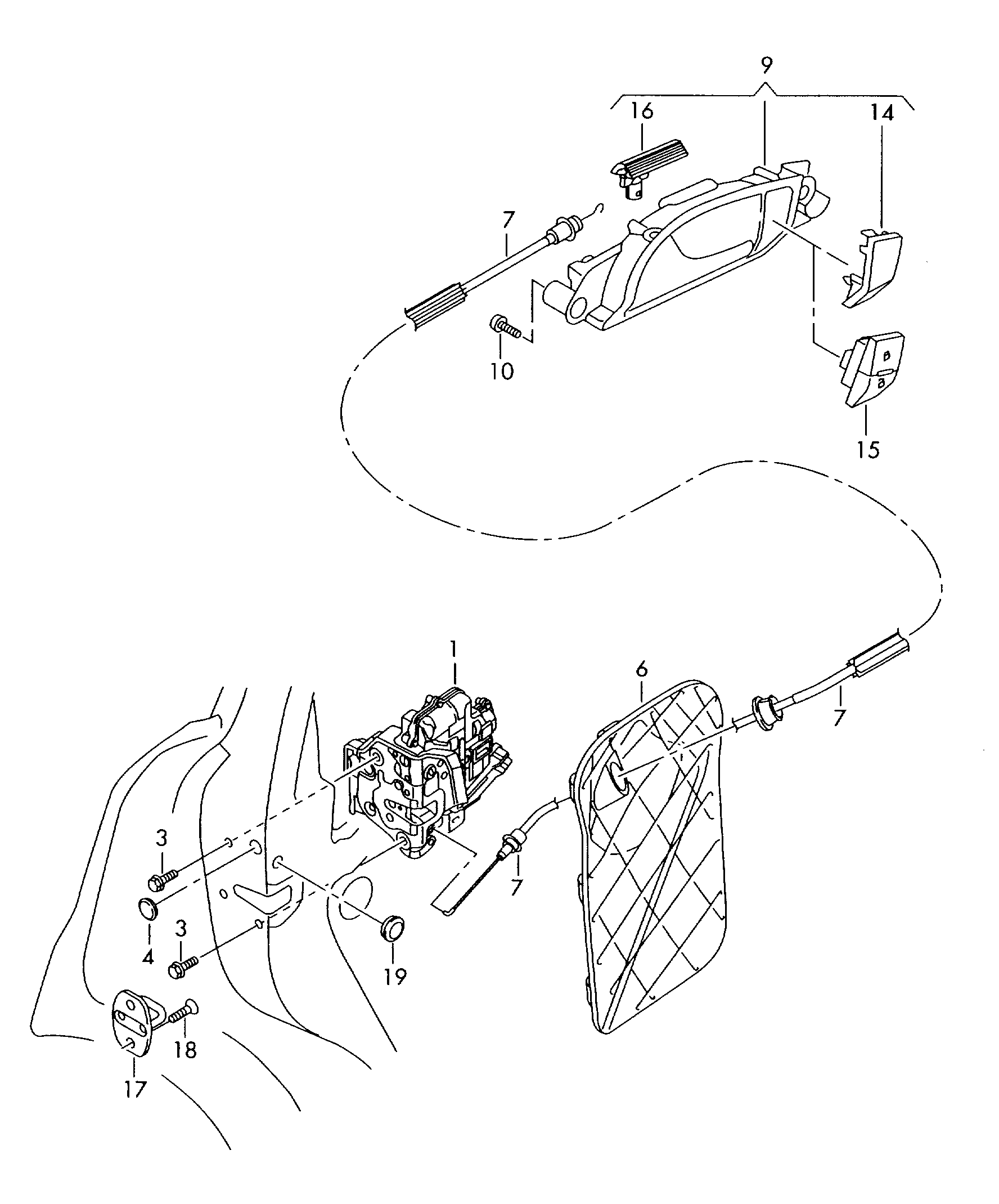 VW 8K0839015 - Durvju slēdzene ps1.lv