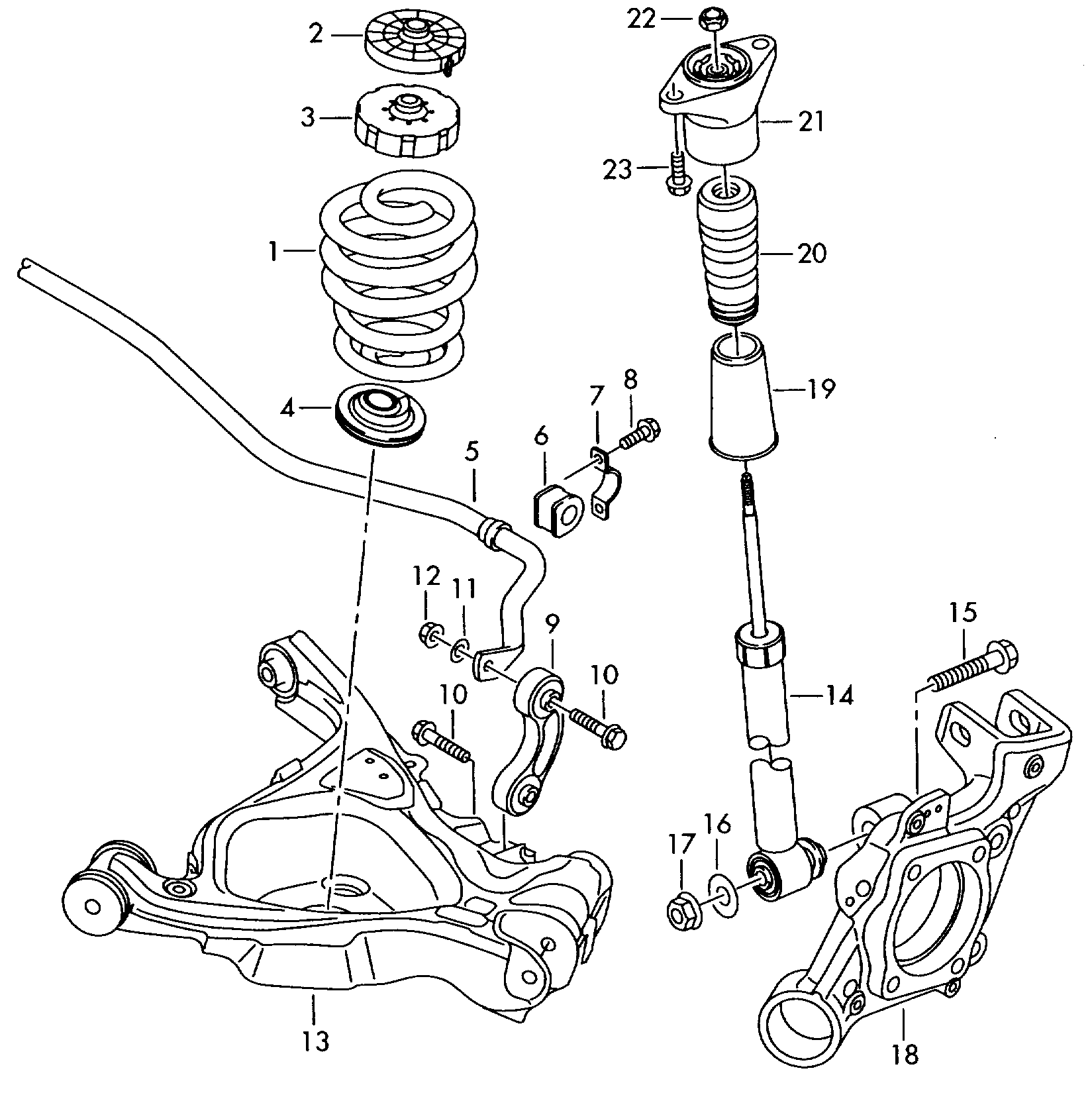 AUDI 4F0 513 032 AE - Amortizators ps1.lv