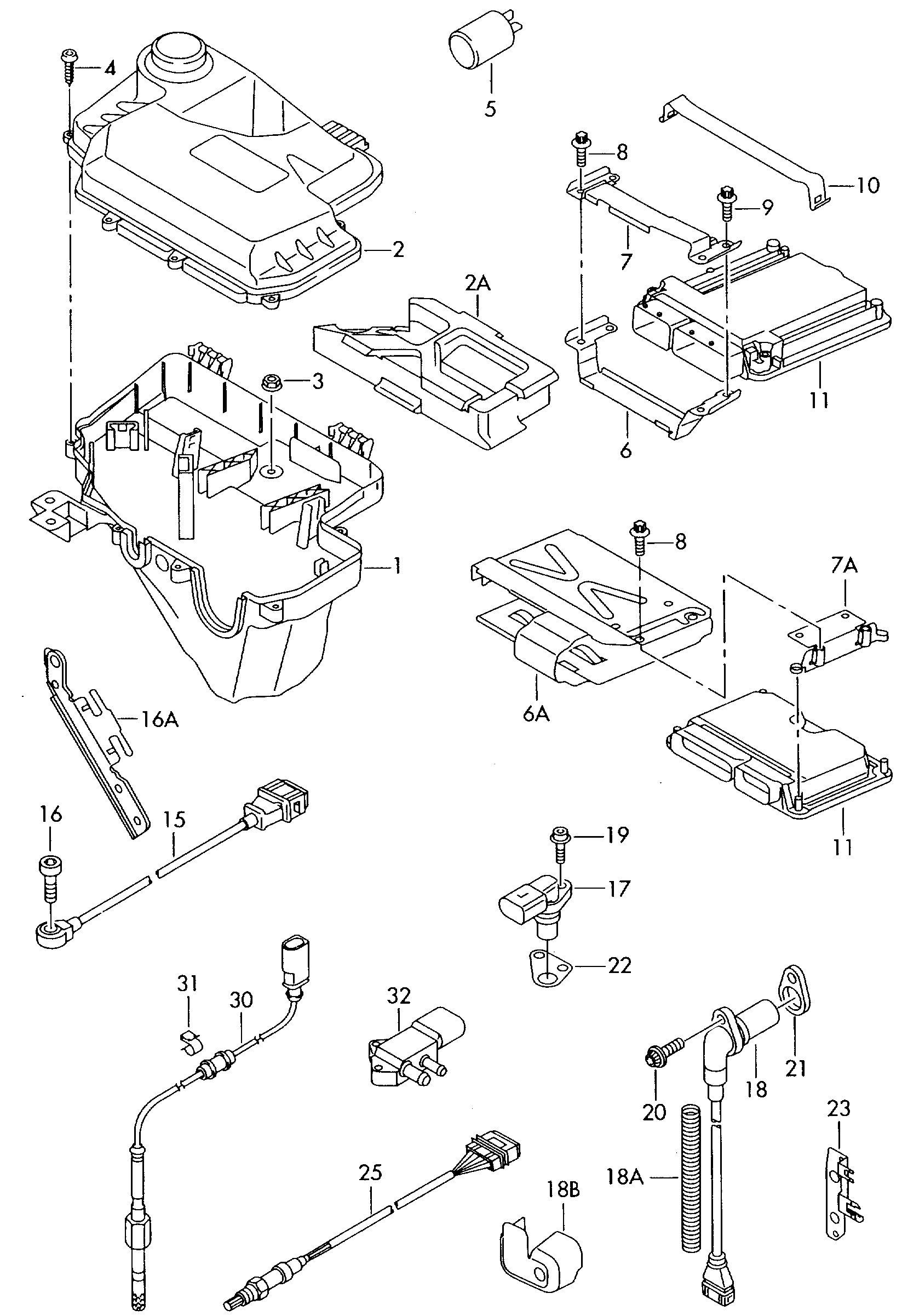 AUDI 059 906 051 A - Devējs, Izplūdes gāzu spiediens ps1.lv