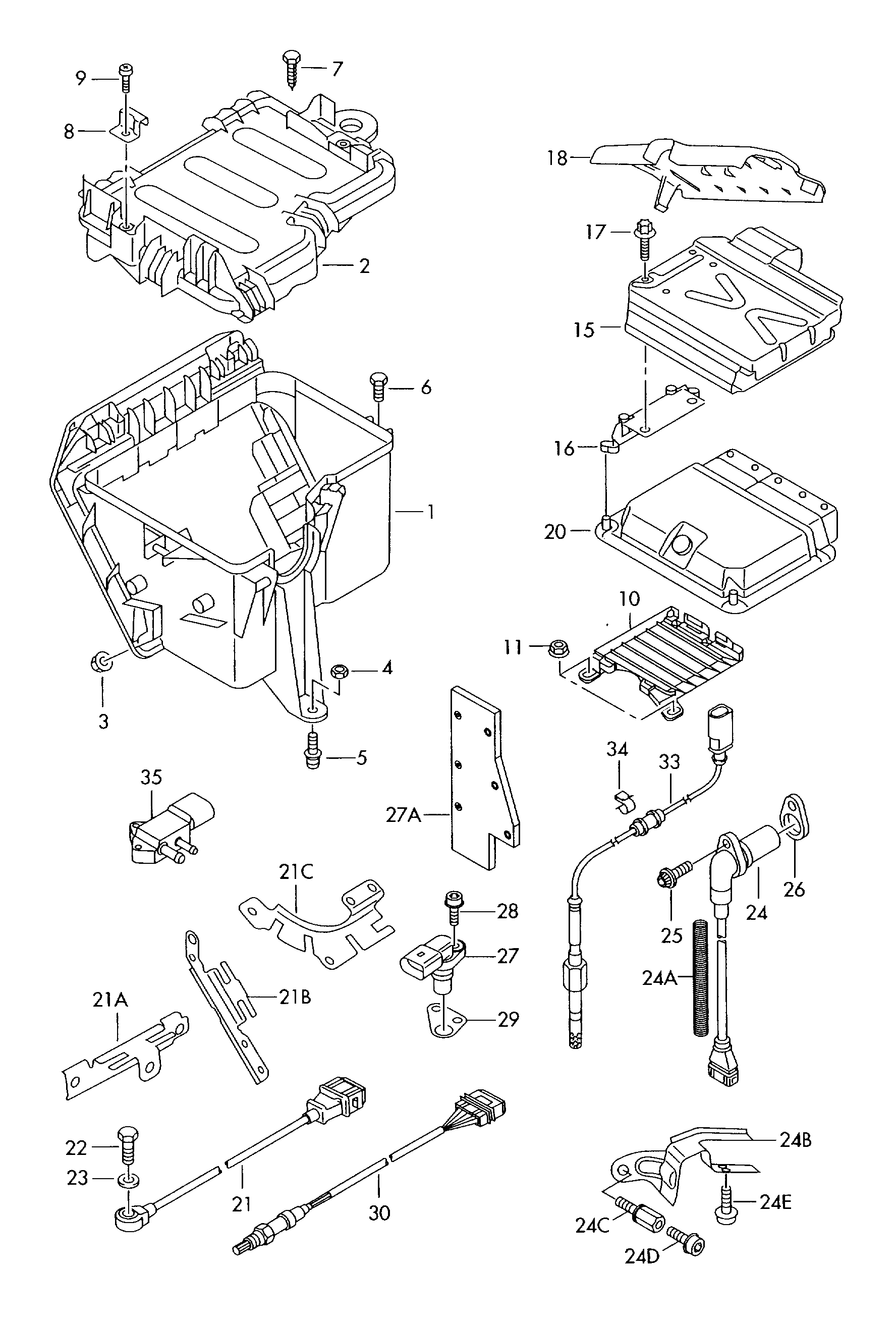 Skoda 07Z 906 051 A - Devējs, Izplūdes gāzu spiediens ps1.lv