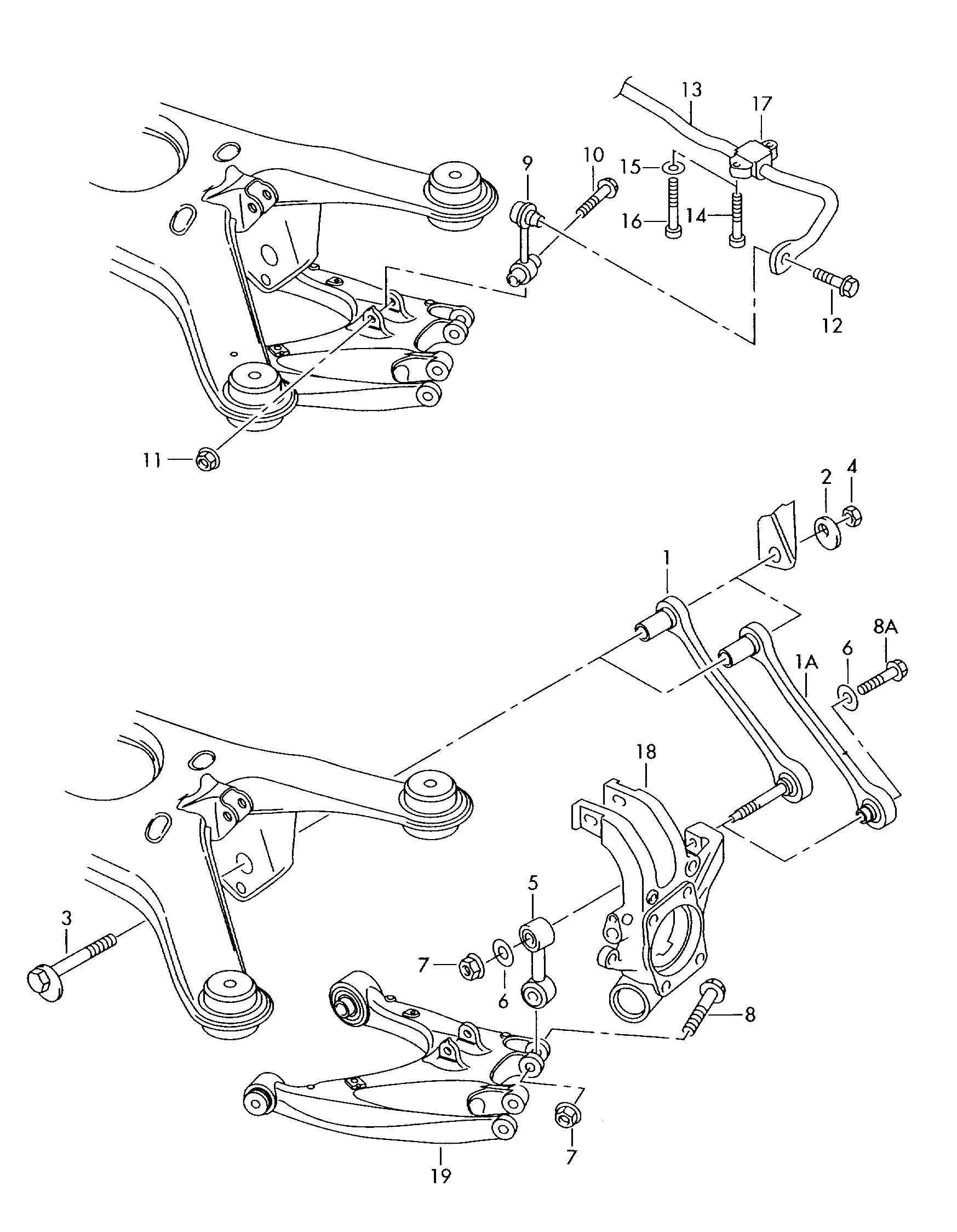 AUDI 4E0 505 547 L - Stiepnis / Atsaite, Stabilizators ps1.lv