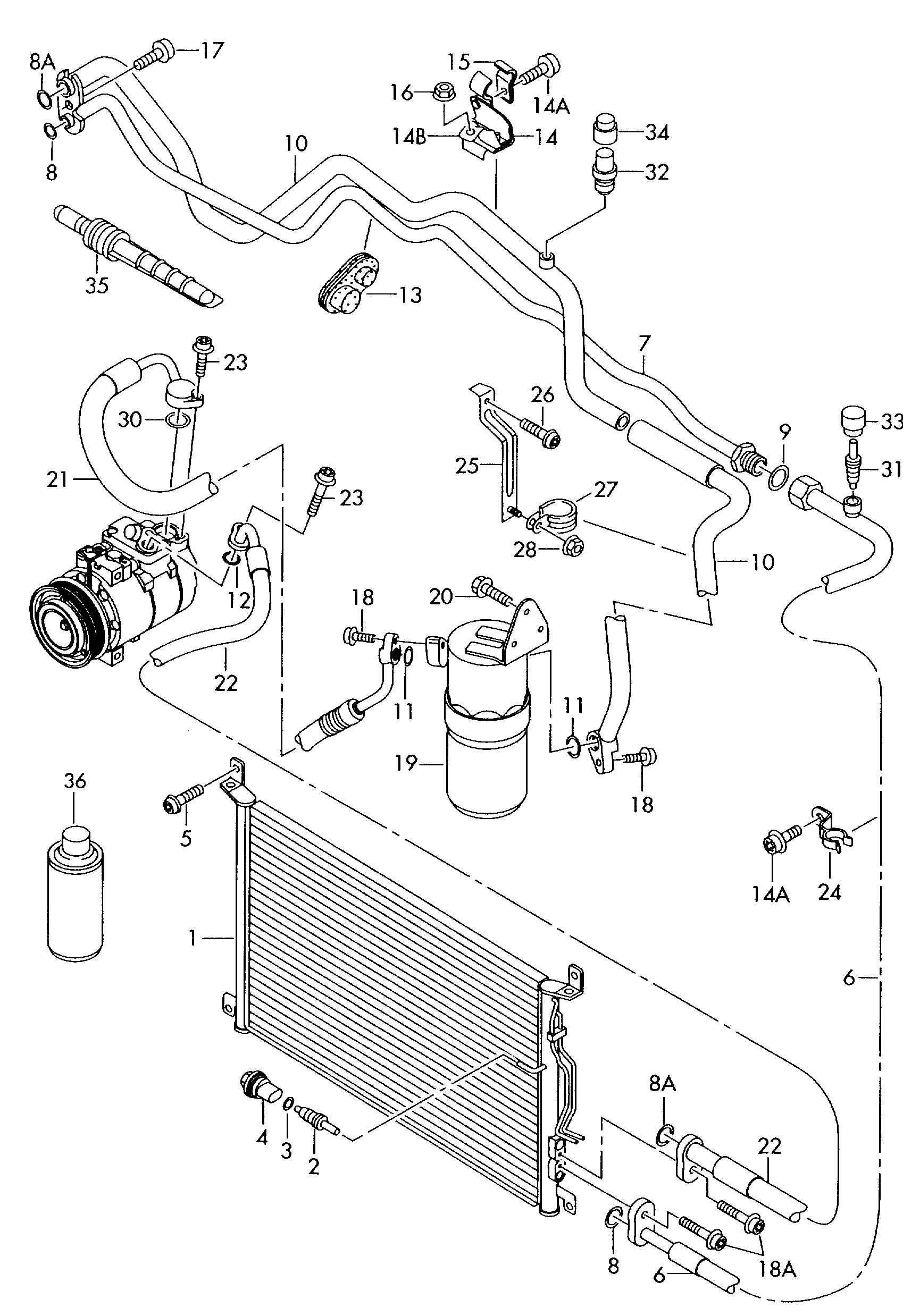 Skoda 3R0959126 - Spiediena slēdzis, Gaisa kondicionēšanas sistēma ps1.lv