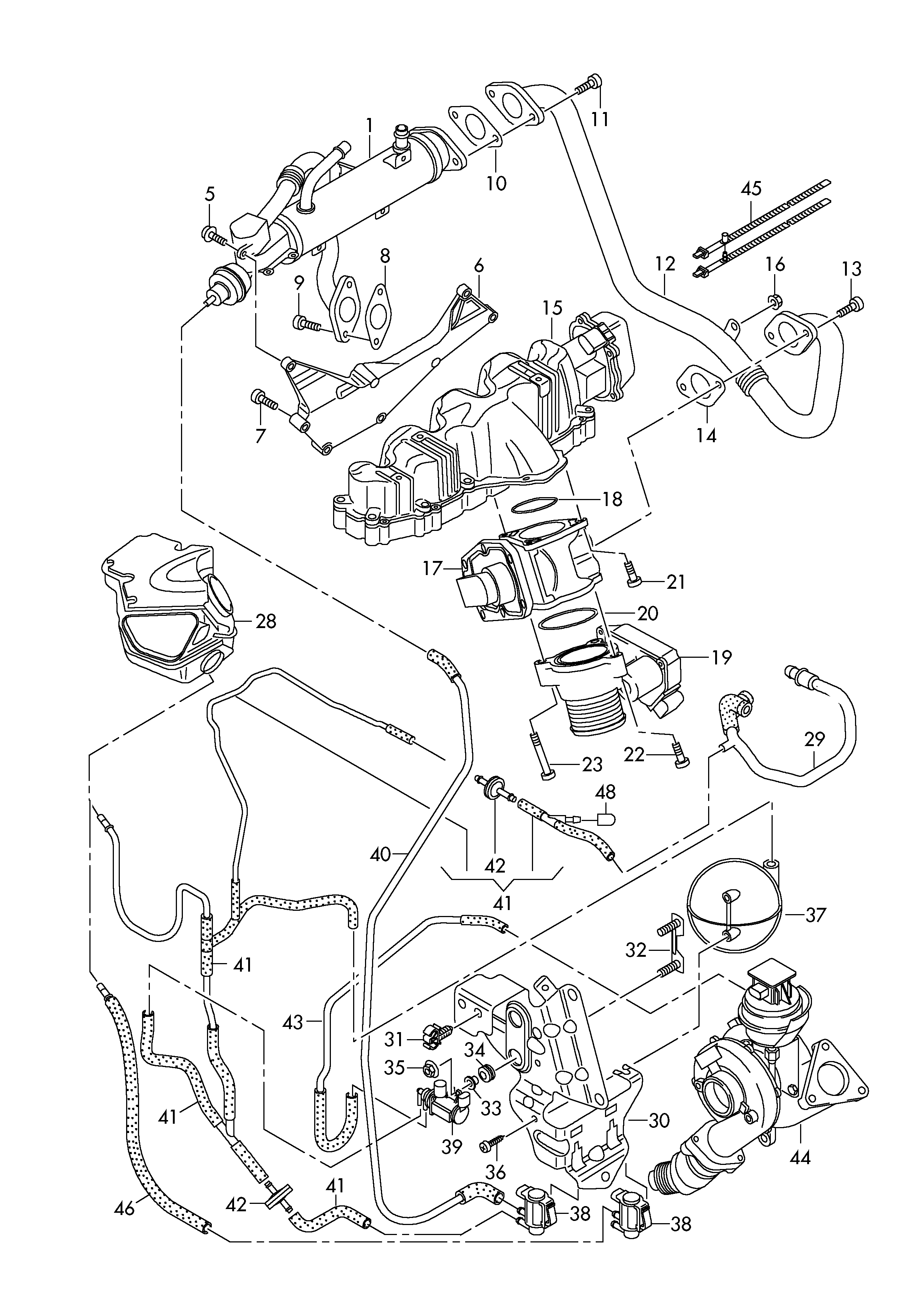 Seat 03L131512AH - Radiators, Izplūdes gāzu recirkulācija ps1.lv