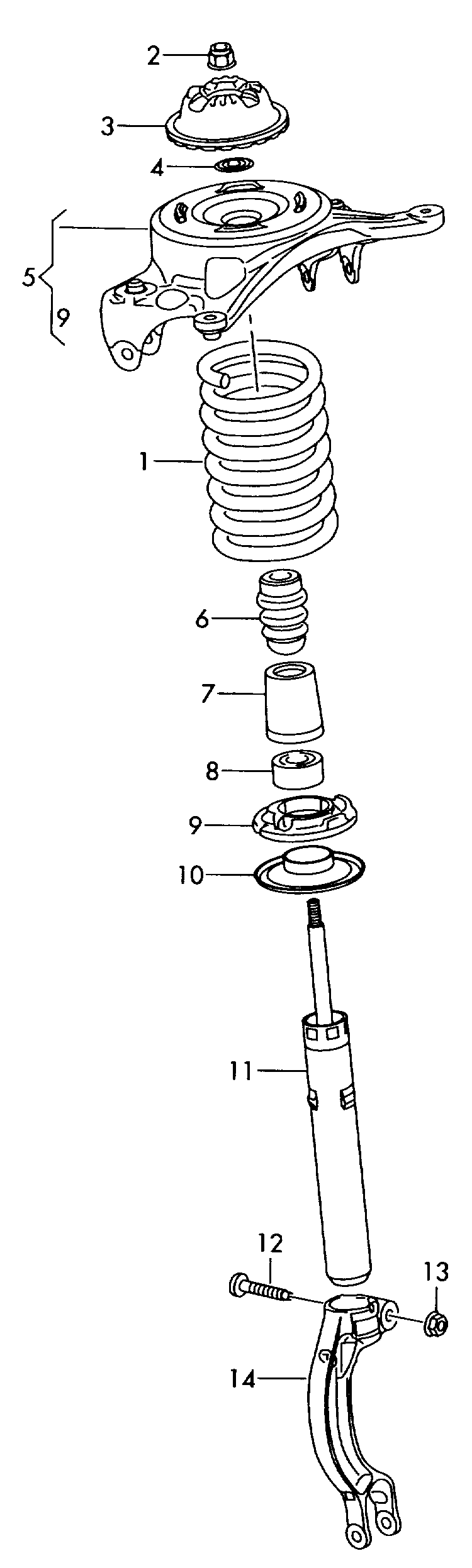 VAG 8R0 412 131 D - Gājiena ierobežotājs, Atsperojums ps1.lv