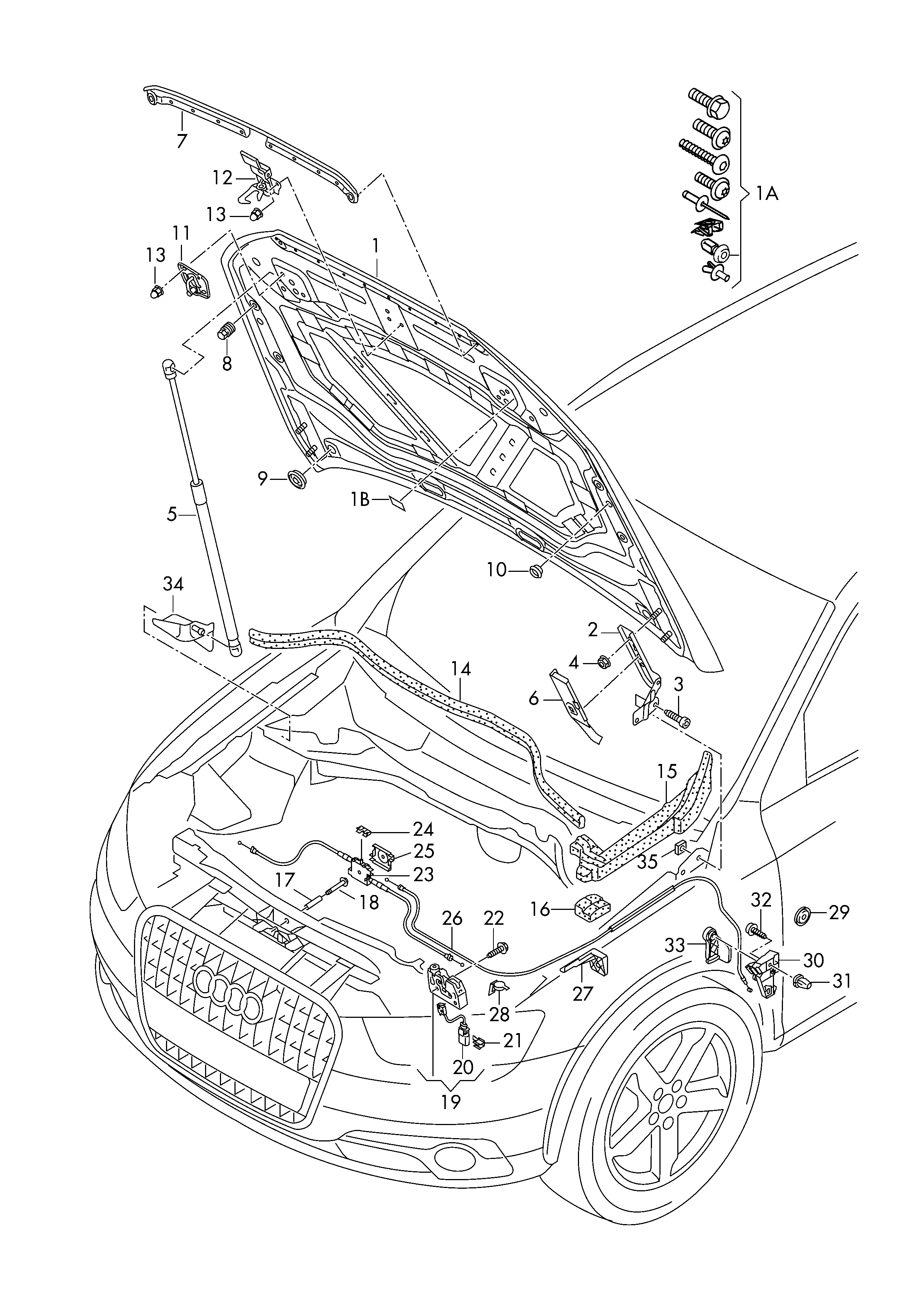 VAG 8U0 823 509 - Bagāžas nodalījuma vāka slēdzene ps1.lv