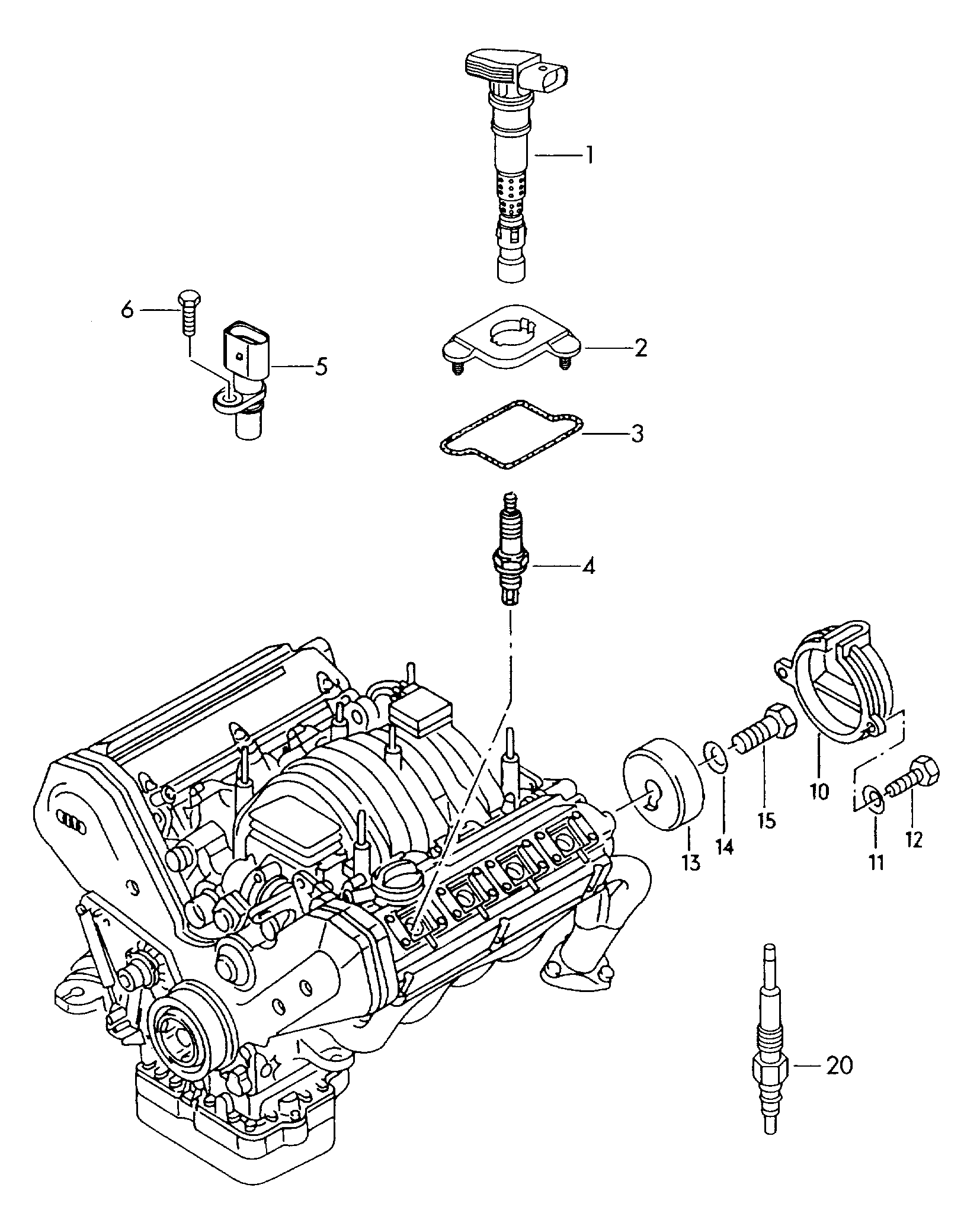 Skoda 101 905 615 A - Aizdedzes svece ps1.lv