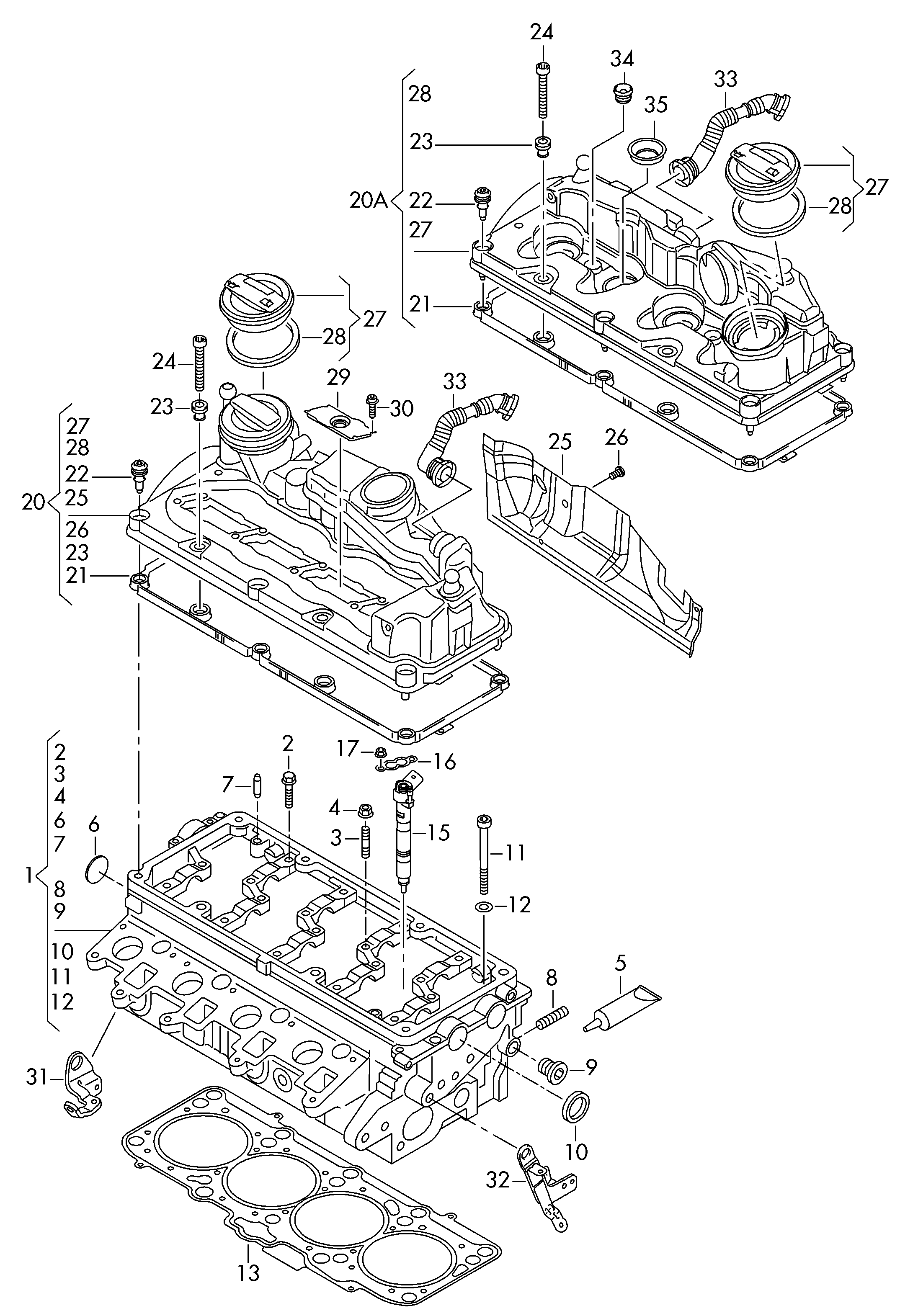 AUDI 03L 103 383 BM - Blīve, Motora bloka galva ps1.lv