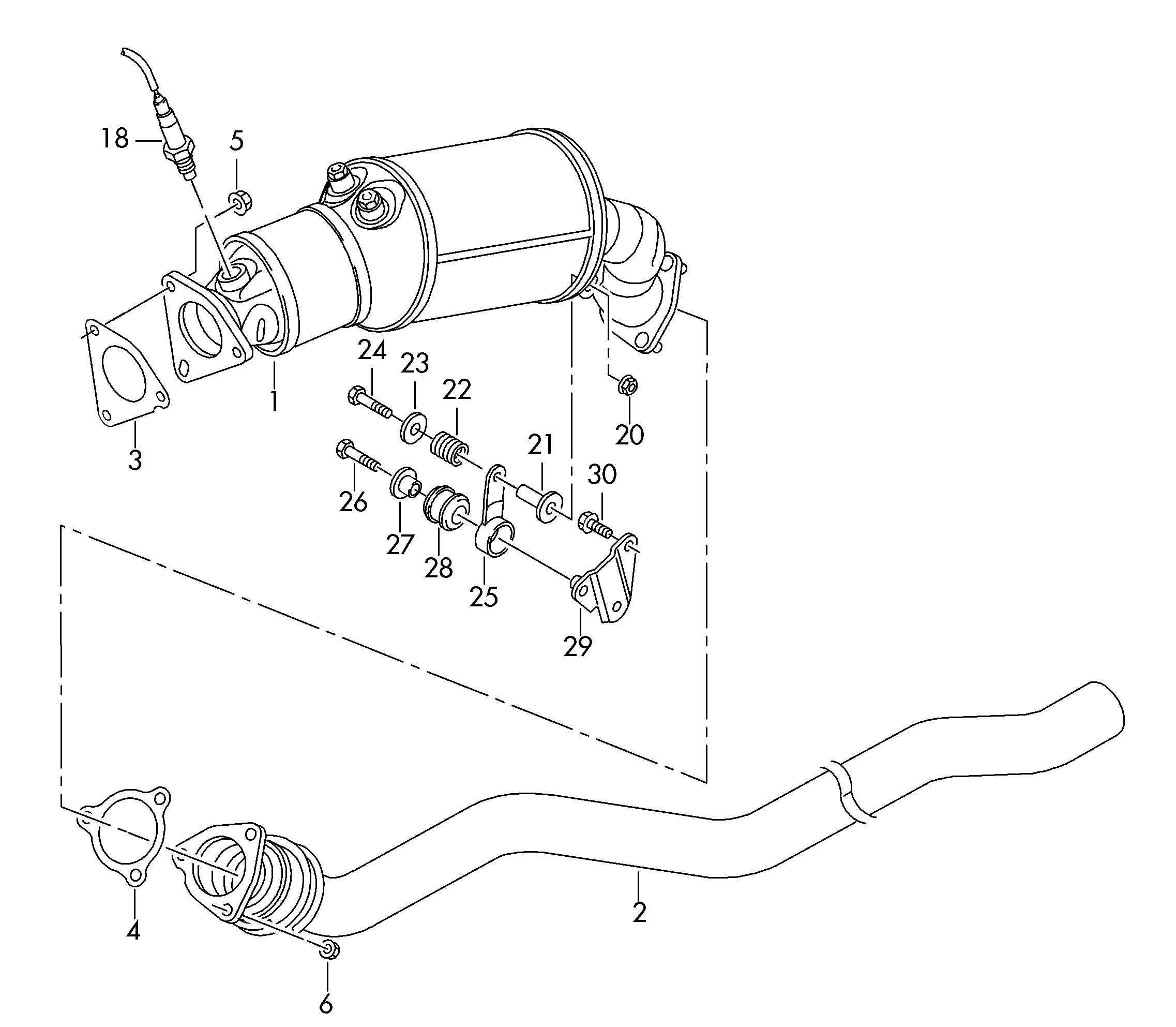 VAG 8K0254751JX - Nosēdumu / Daļiņu filtrs, Izplūdes gāzu sistēma ps1.lv