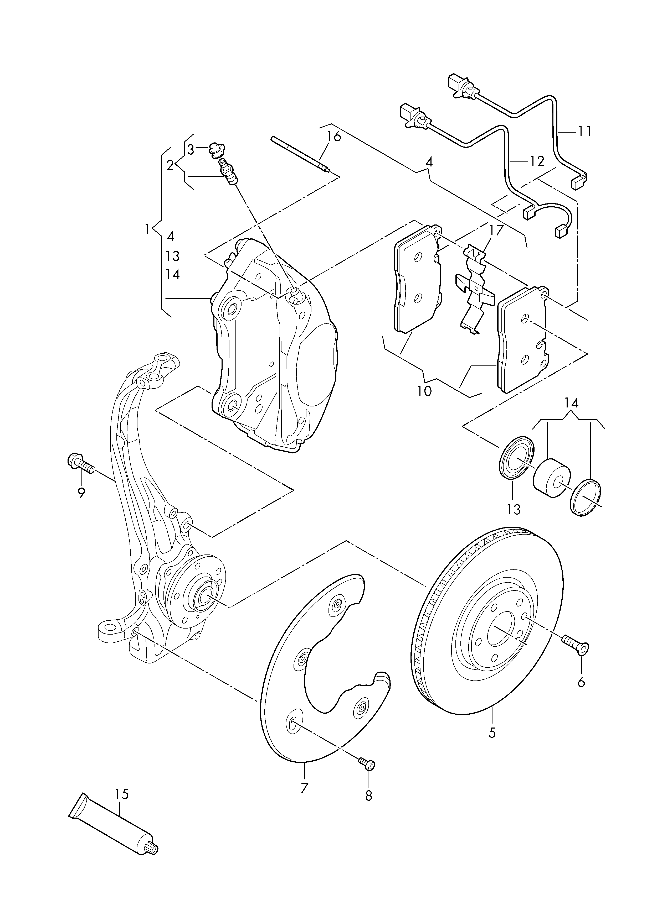 Seat 8R0 698 151K - Bremžu uzliku kompl., Disku bremzes ps1.lv