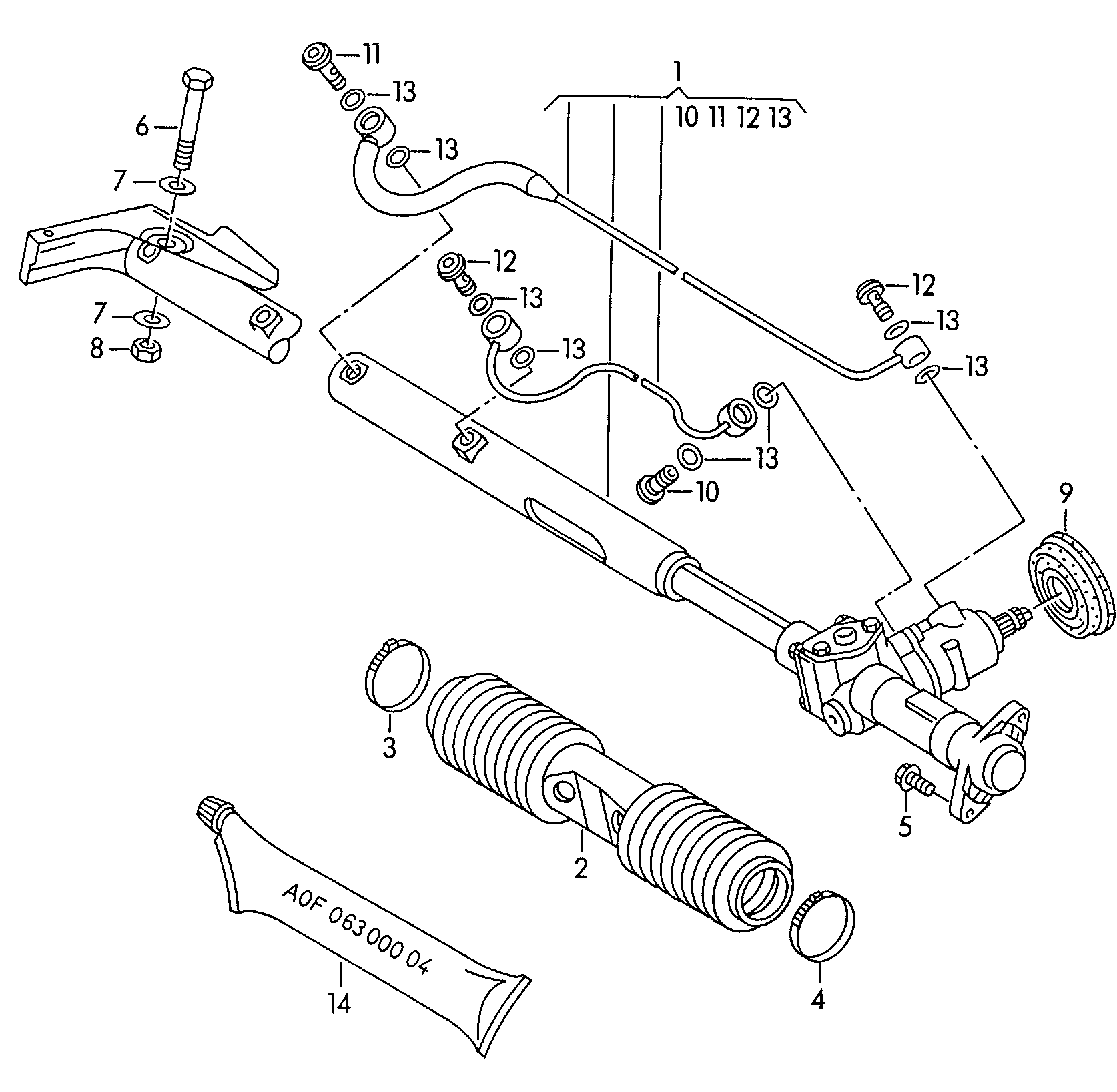 AUDI 4A1422066 - Stūres mehānisms ps1.lv