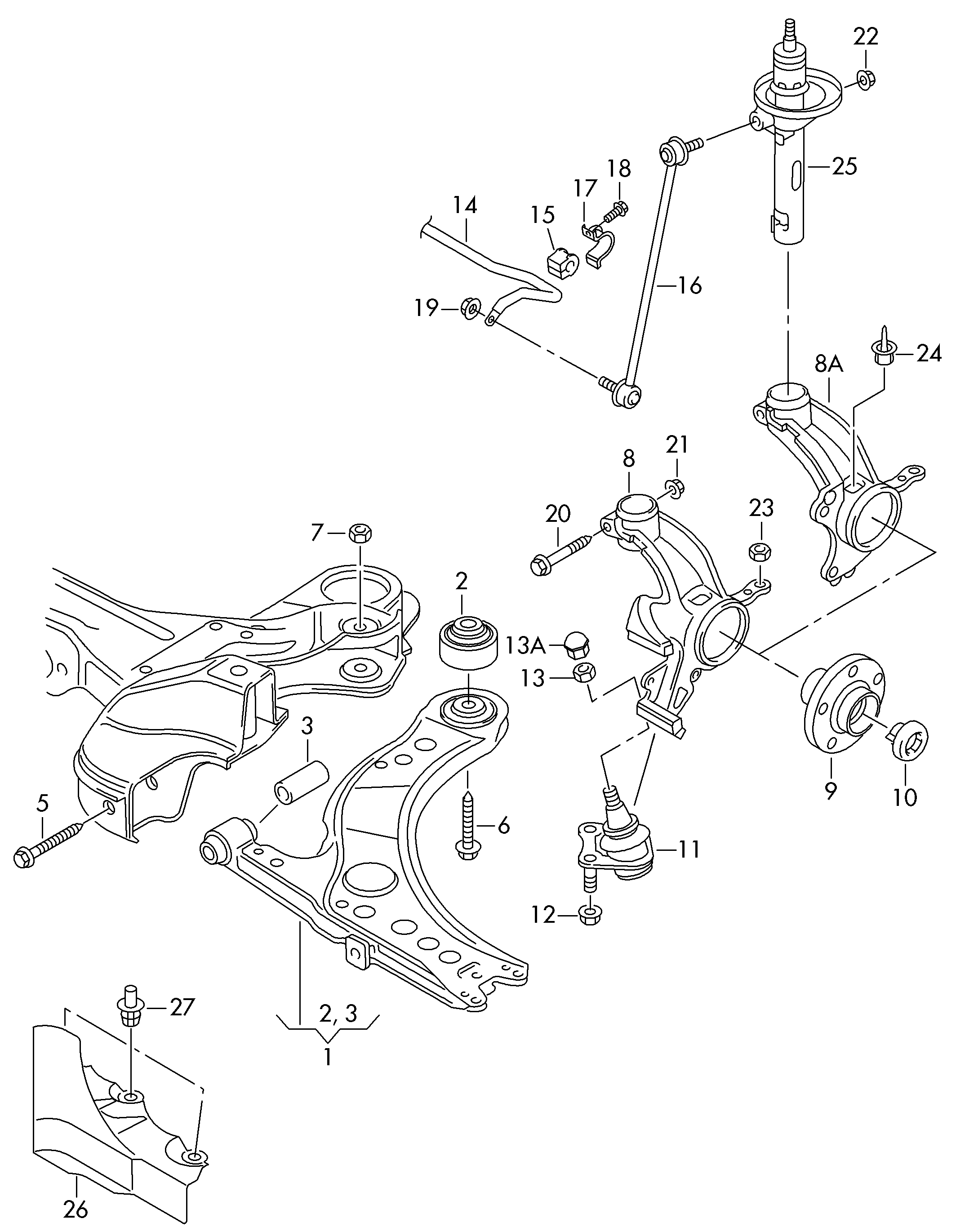 VW 6R0 407 151 F - Neatkarīgās balstiekārtas svira, Riteņa piekare ps1.lv