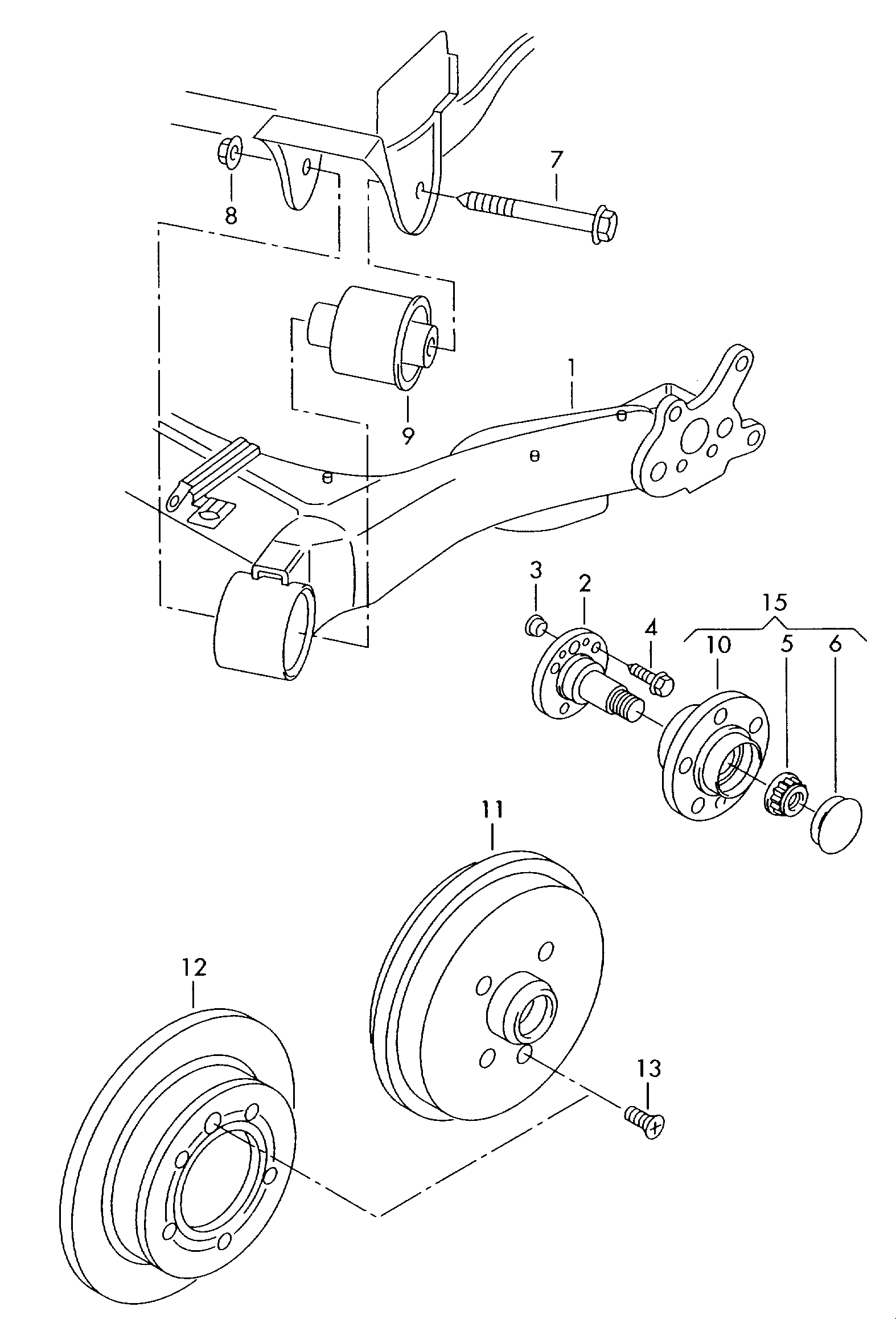 Seat 6R0 501 541 C - Piekare, Tilta sija ps1.lv