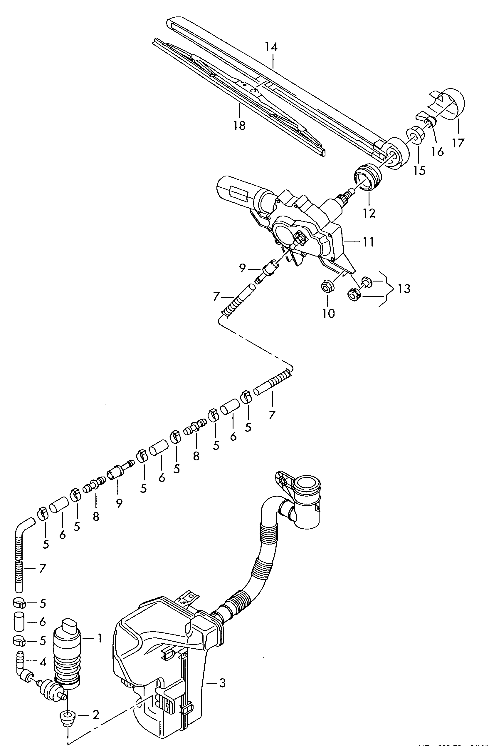 AUDI 8X4955425 - Stikla tīrītāja slotiņa ps1.lv