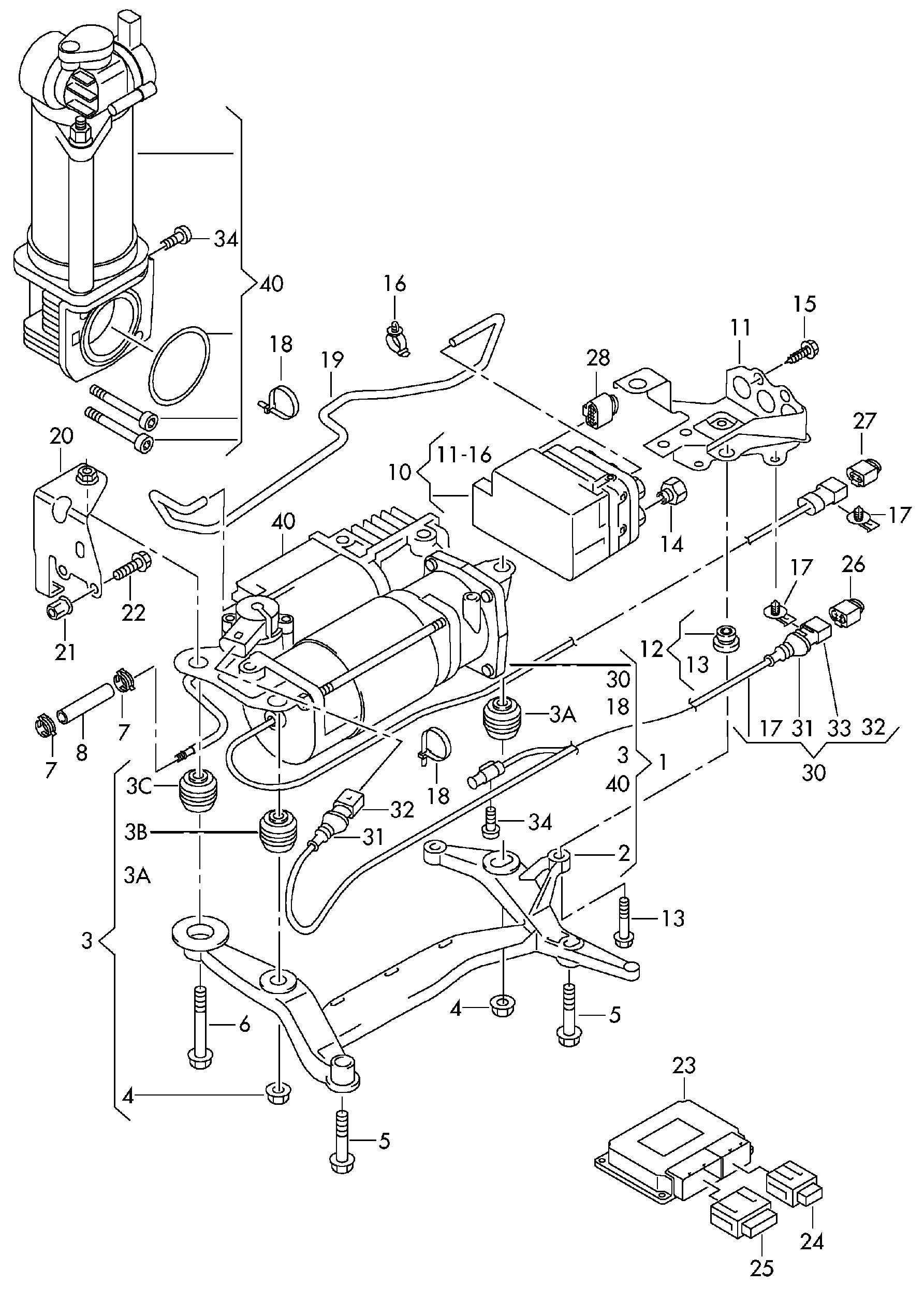 Porsche 7L0698014 - Vārsts, Pneimatiskā sistēma ps1.lv