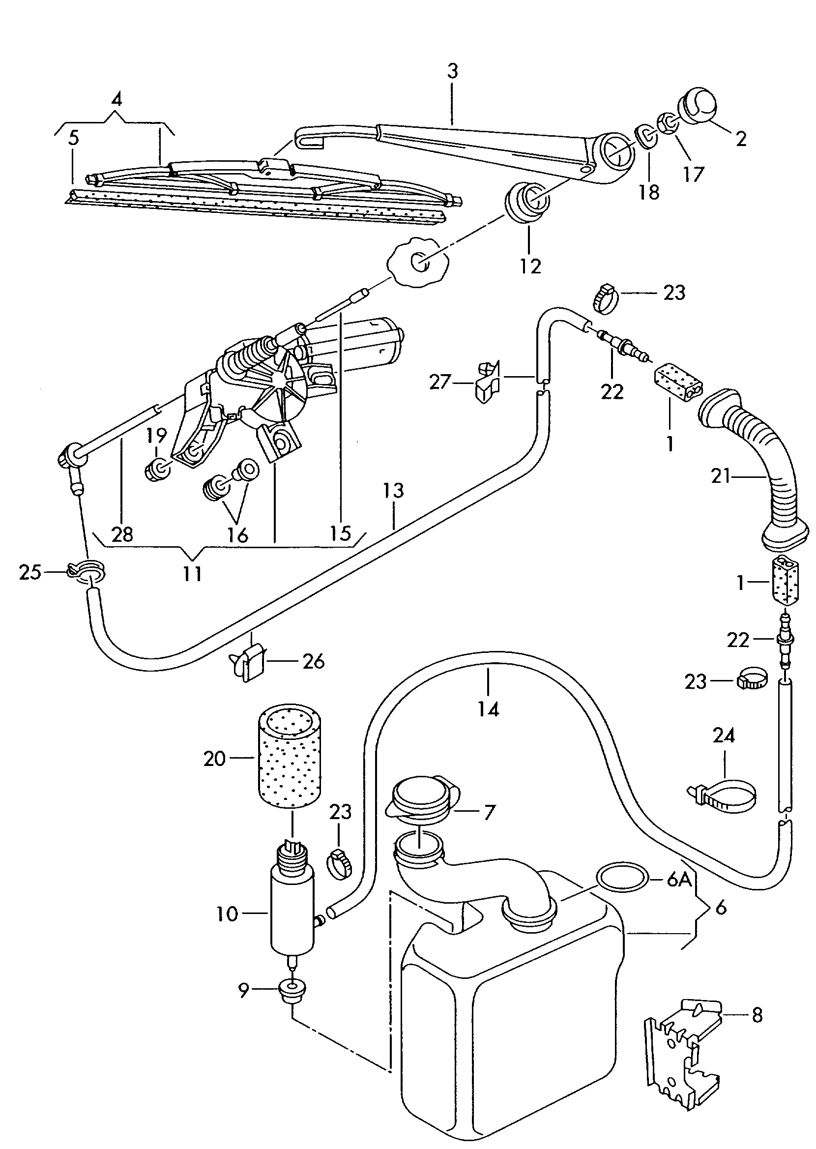 VAG 8L0 955 711 B - Stikla tīrītāju motors ps1.lv