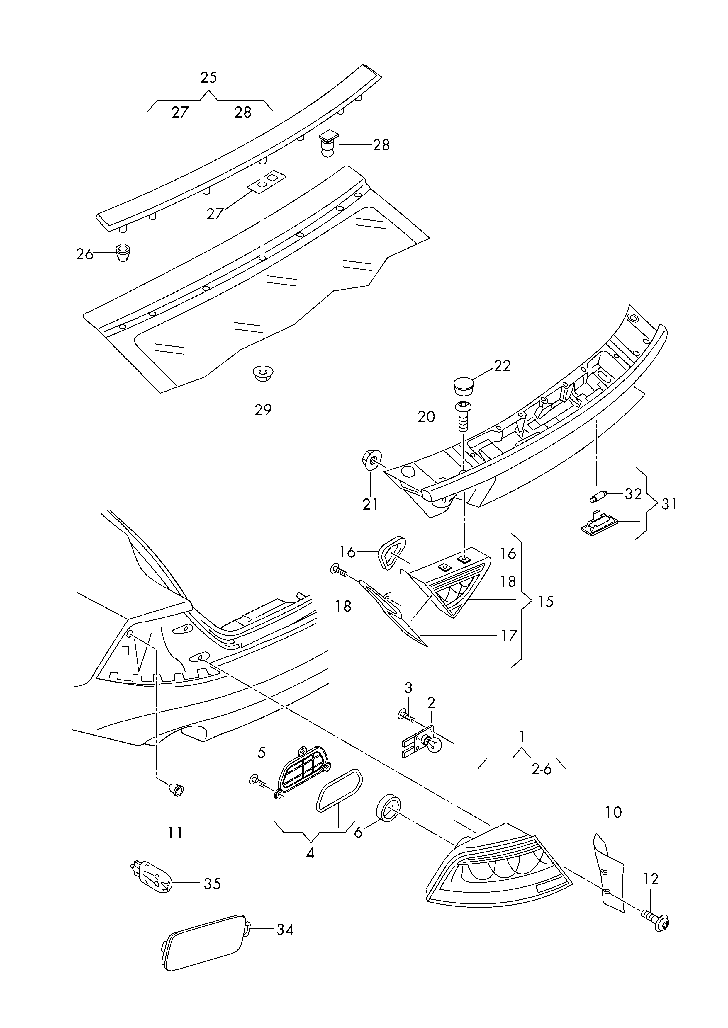 VAG N  90434903 - Aizmugurējais lukturis ps1.lv