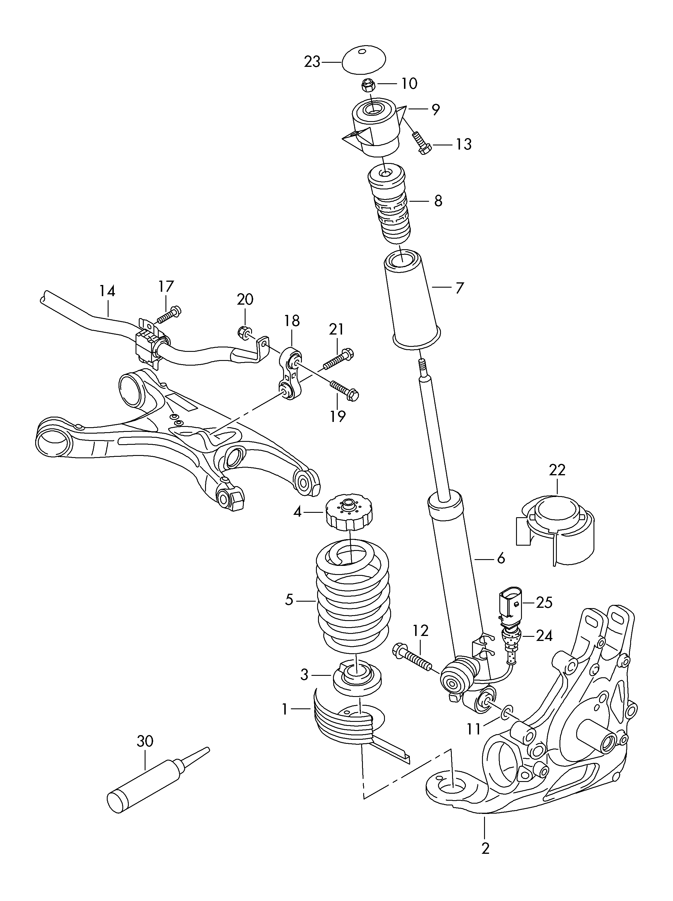 VAG 4G0512137 - Aizsargvāciņš / Putekļusargs, Amortizators ps1.lv