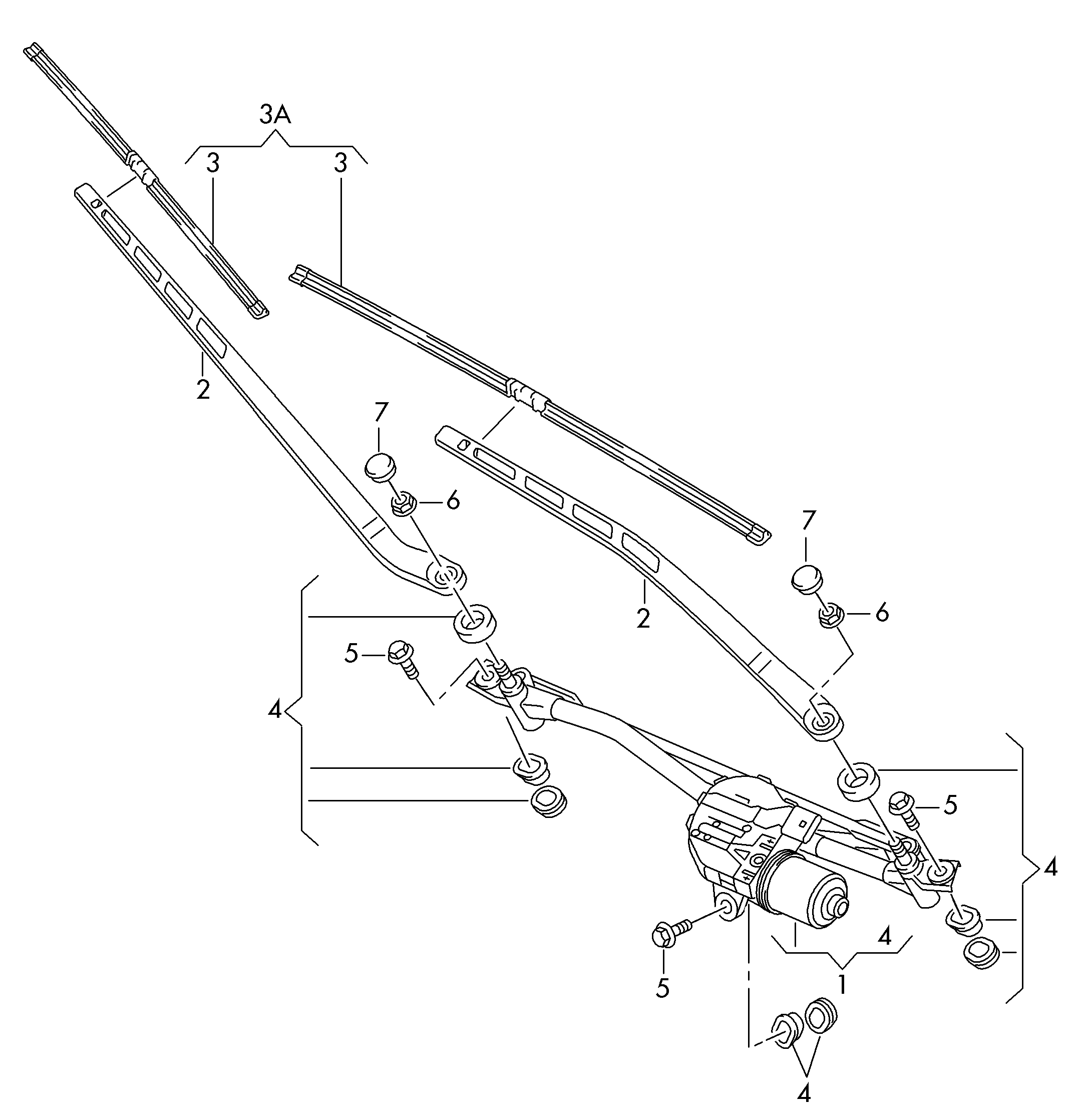 VW 4G1 955 425 A - Stikla tīrītāja slotiņa ps1.lv