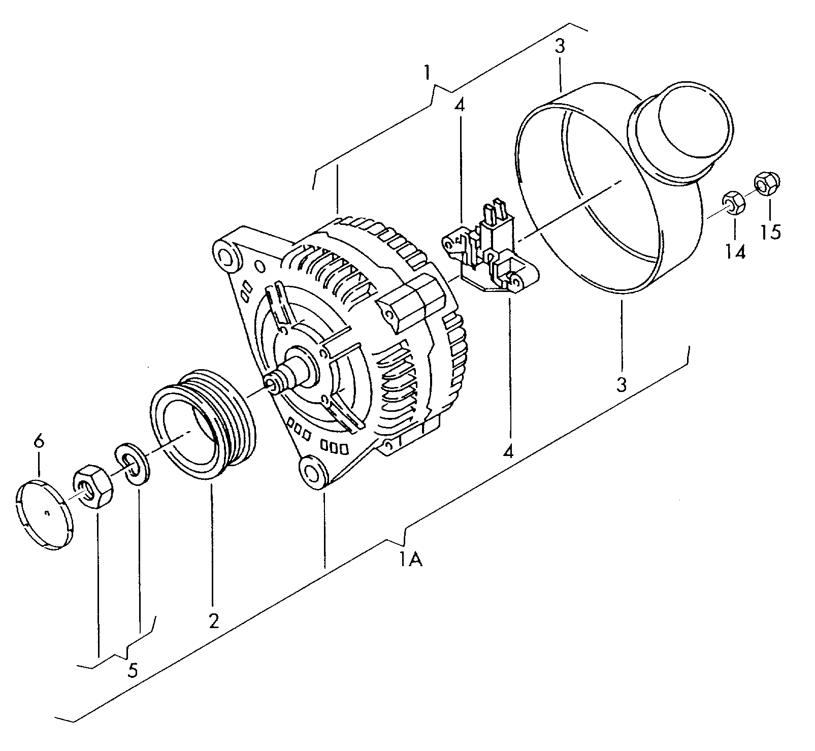 AUDI 059 903 119 H - Piedziņas skriemelis, Ģenerators ps1.lv