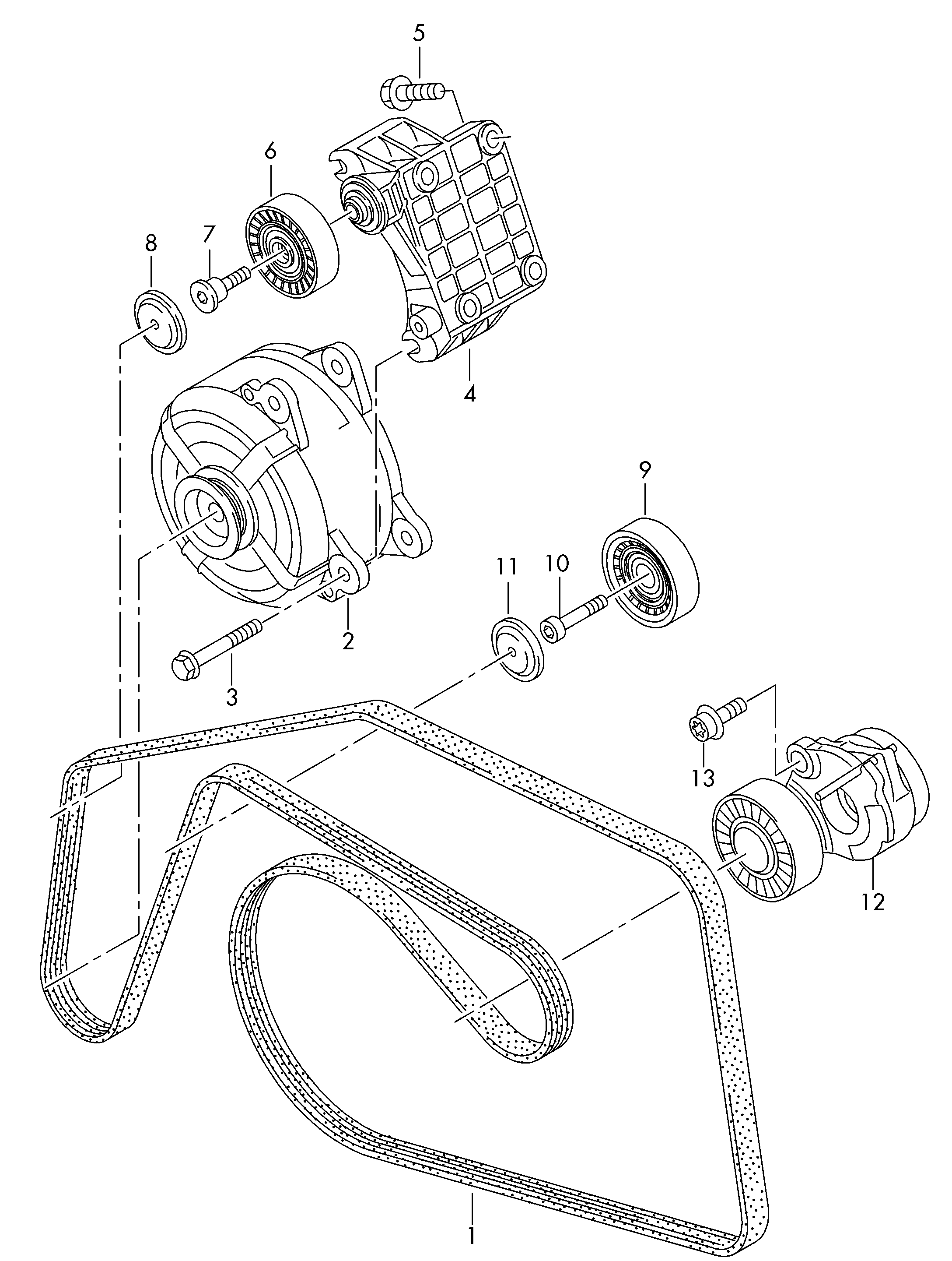 VAG 059 903 137 AG - Ķīļrievu siksna ps1.lv