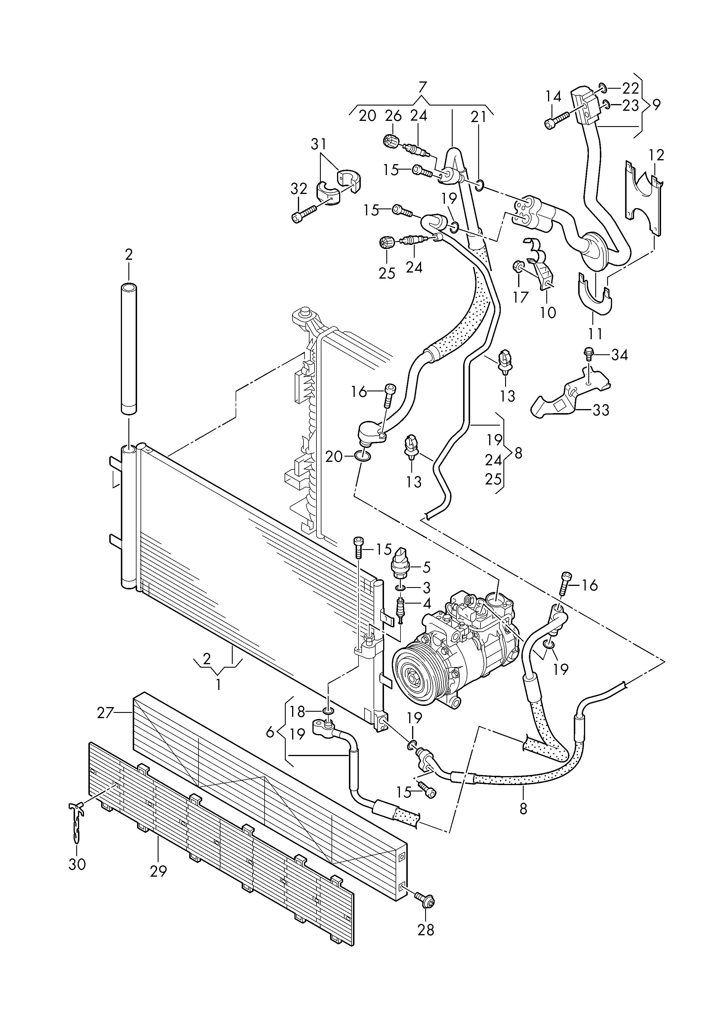 VW 4G0260403A - Kondensators, Gaisa kond. sistēma ps1.lv