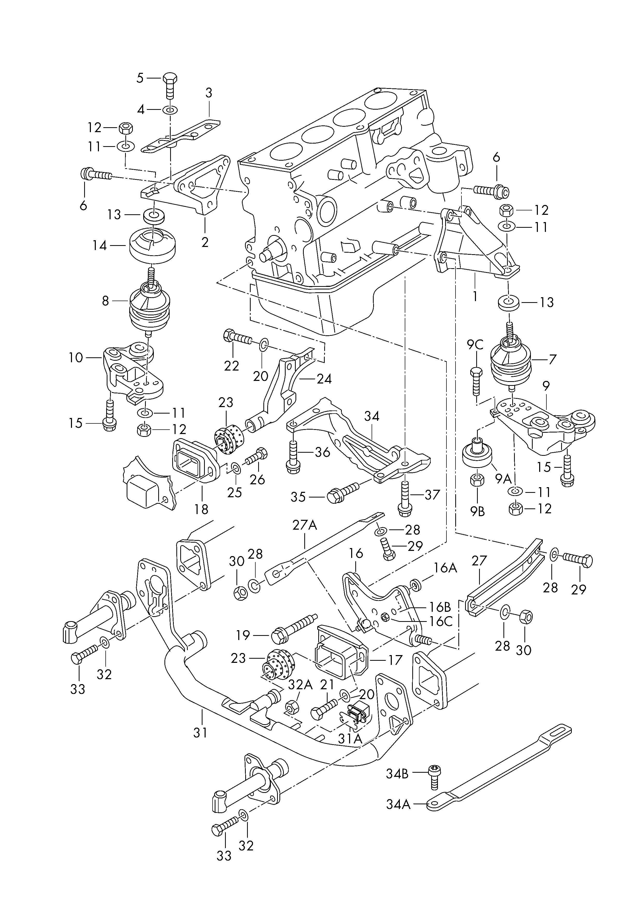 Seat 8E0 199 339 - Spilvens, Motora piekare ps1.lv