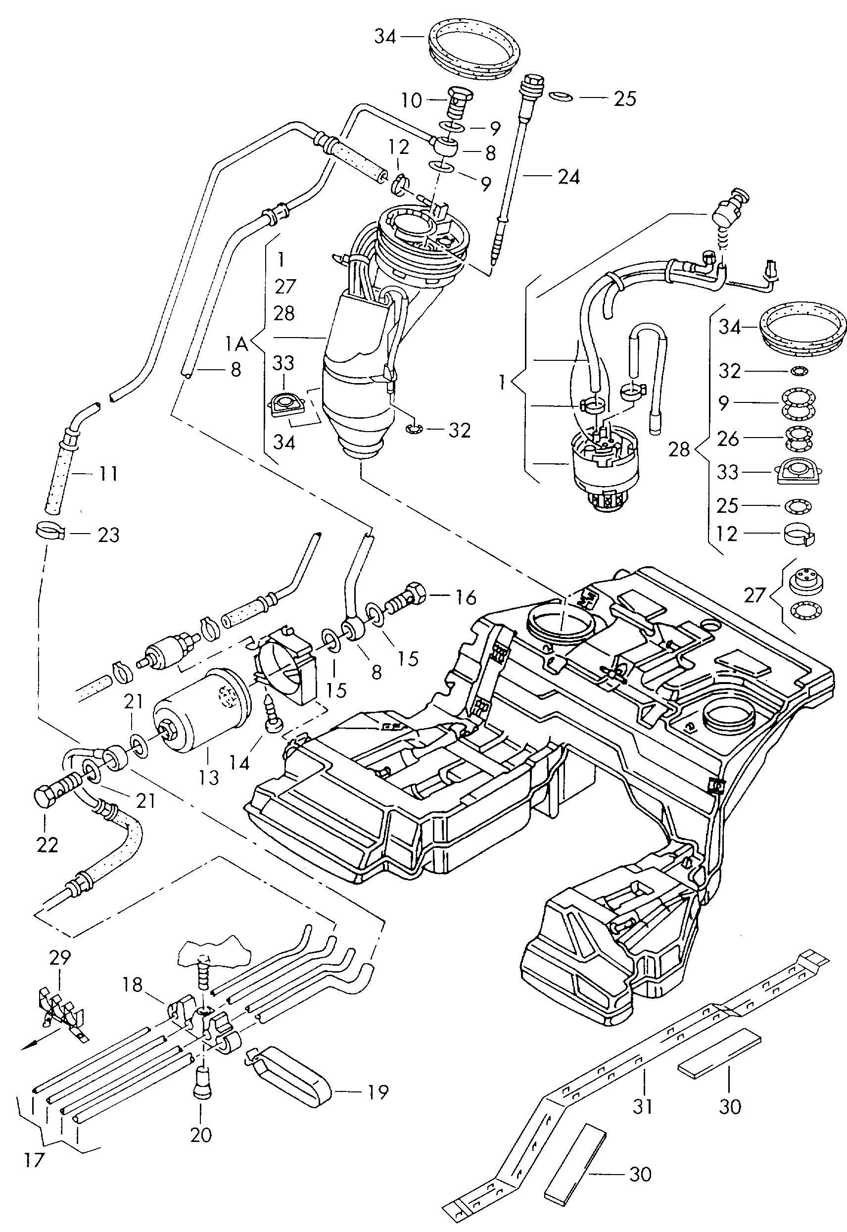 Seat 4D0298087B - Degvielas sūknis ps1.lv