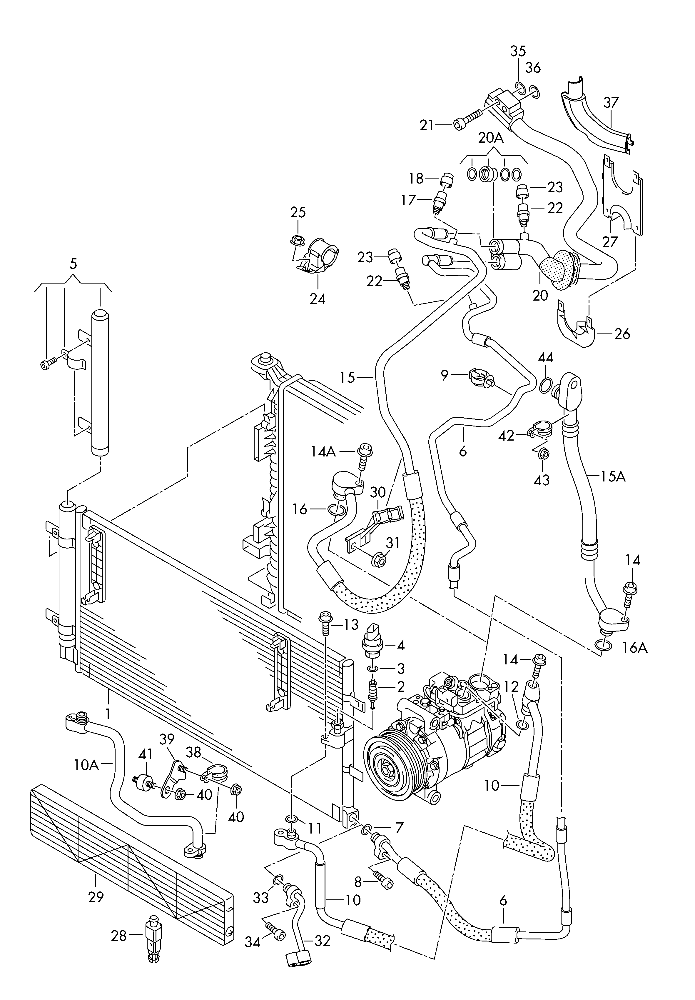 VW 8T0260403 - Kondensators, Gaisa kond. sistēma ps1.lv