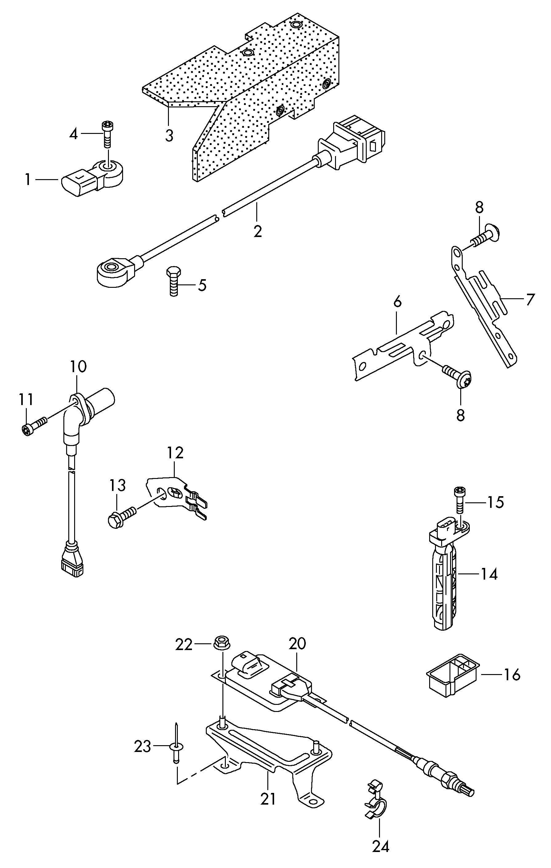 Seat 022 957 147 A - Impulsu devējs, Kloķvārpsta ps1.lv