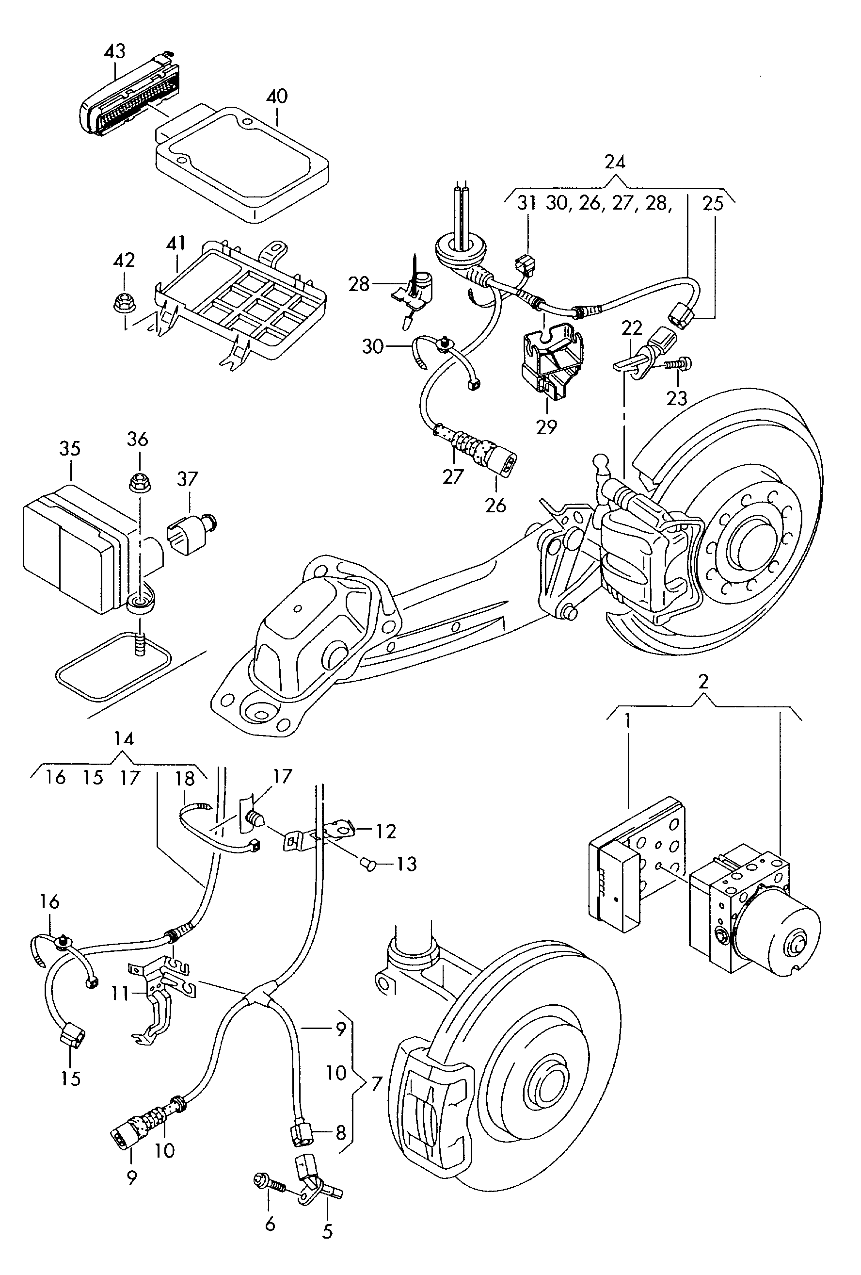 Porsche 7H0 927 803 - Devējs, Riteņu griešanās ātrums ps1.lv