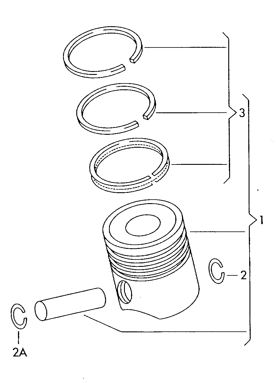 VW 06H 198 401 A - 1 set: connecting rods ps1.lv