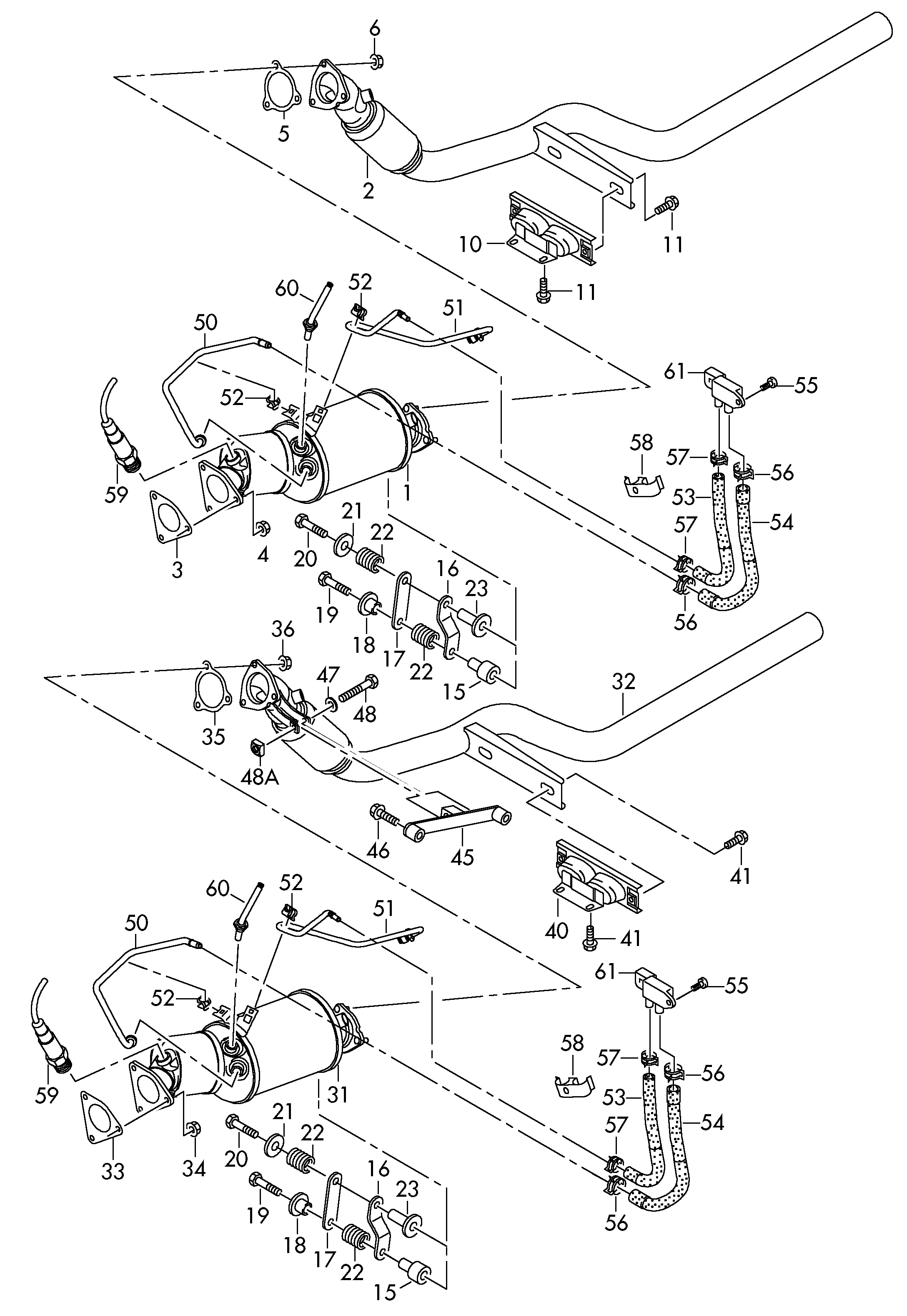 VAG 4F0 254 750 CX - Nosēdumu / Daļiņu filtrs, Izplūdes gāzu sistēma ps1.lv