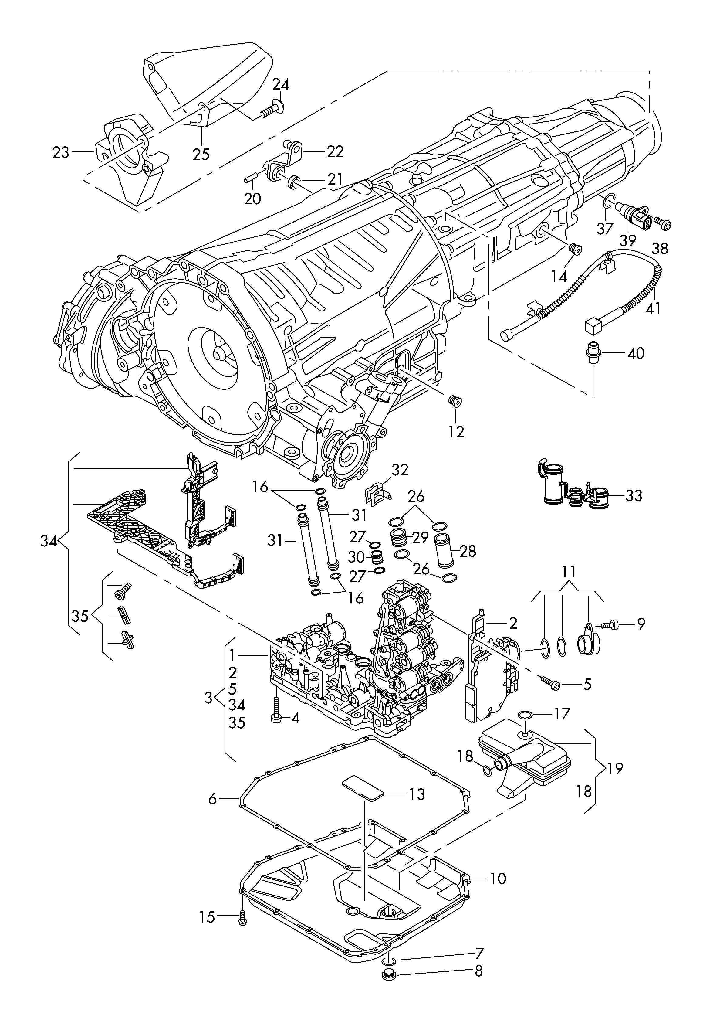 VAG 0B5 321 371 F - Blīve, Eļļas vācele-Autom. pārnesumkārba ps1.lv