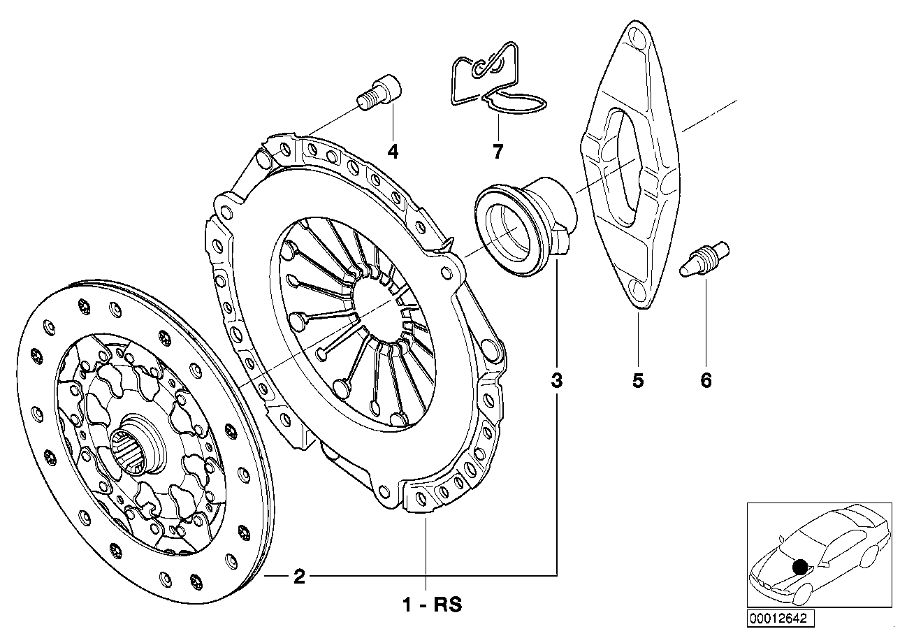 BMW 21 21 7 528 208 - Sajūga komplekts ps1.lv