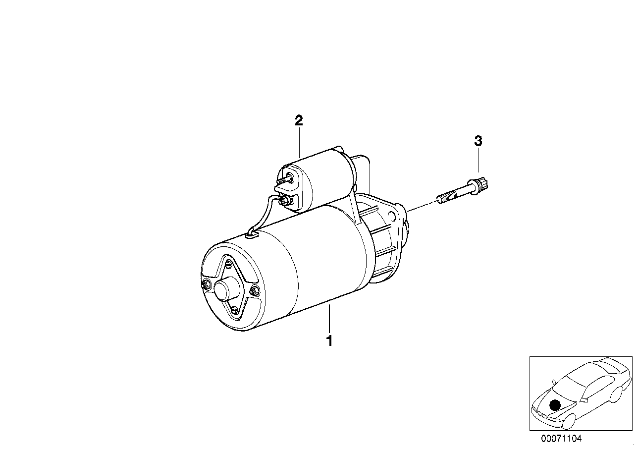 BMW (BRILLIANCE) 12417501738 - Starteris ps1.lv