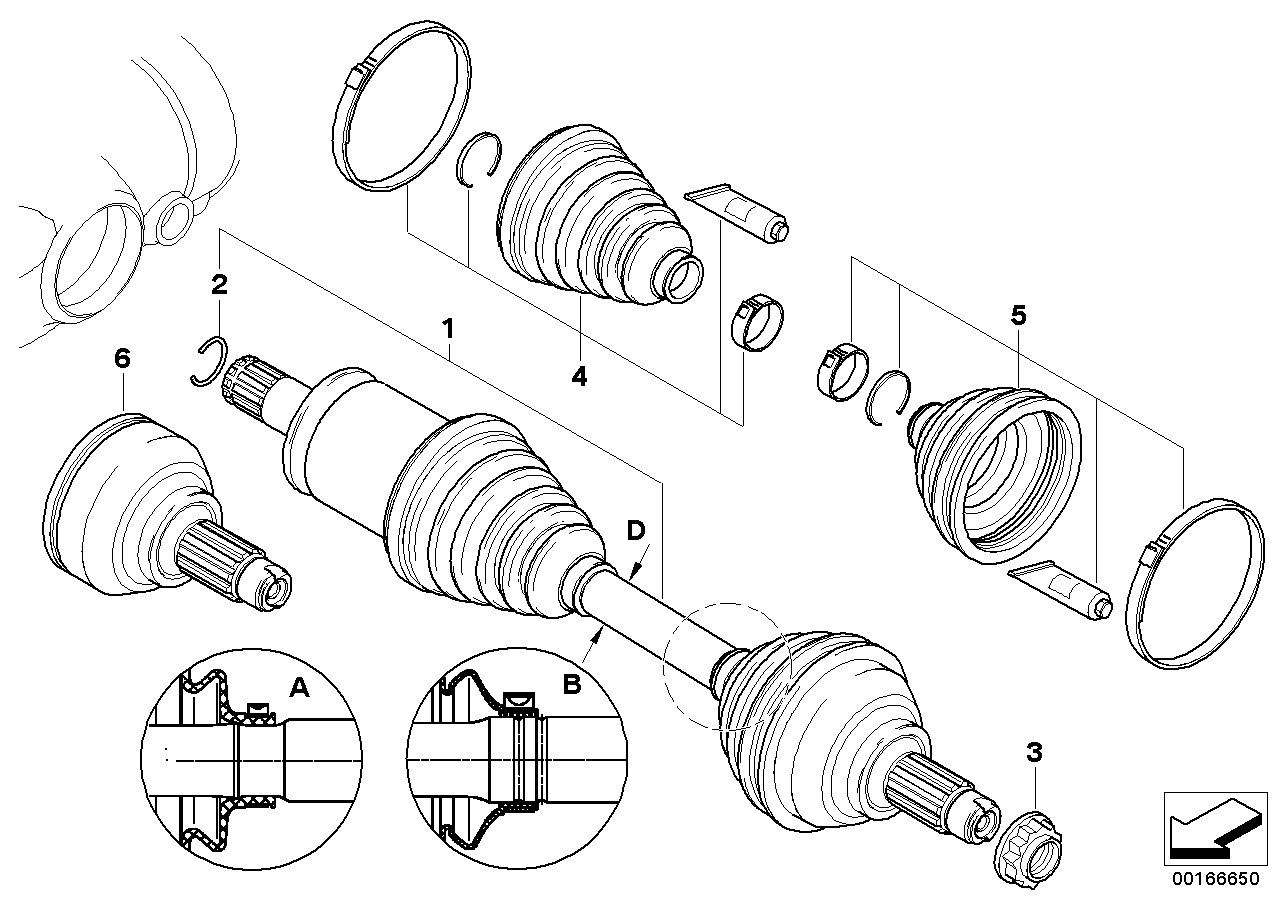 BMW 31607565316 - Putekļusargs, Piedziņas vārpsta ps1.lv