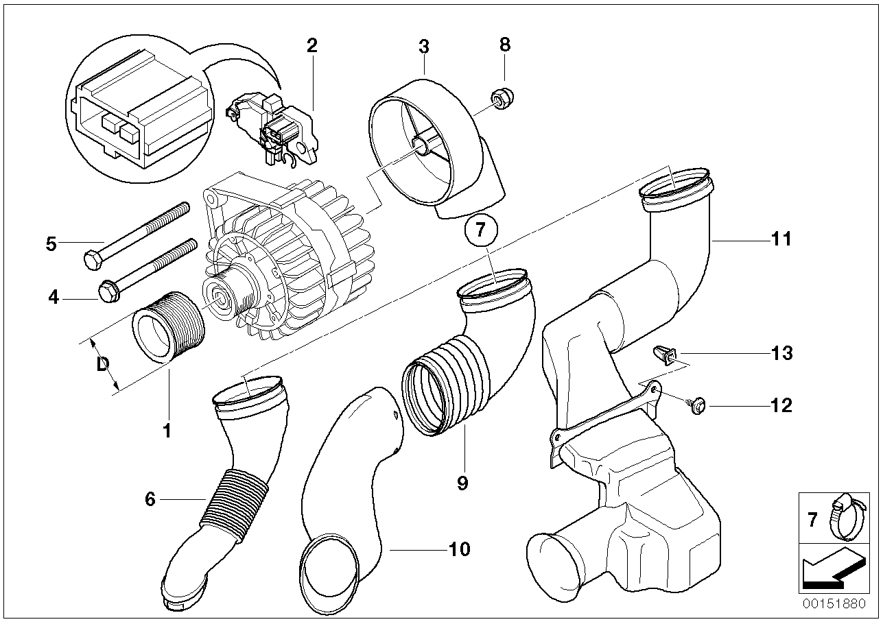 BMW 12 31 7 559 183 - Ģeneratora sprieguma regulators ps1.lv