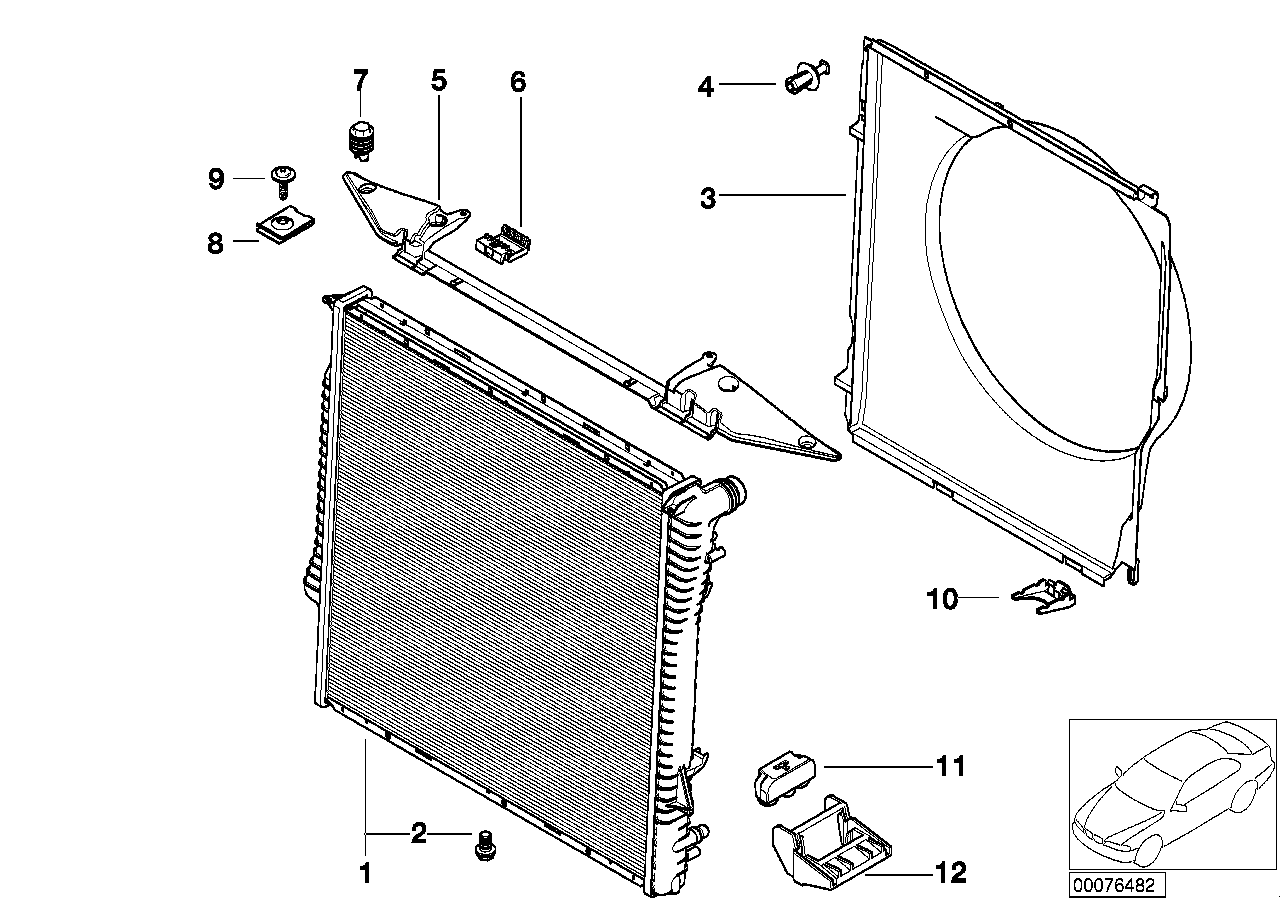 BMW 17 11 7 544 669 - Radiators, Motora dzesēšanas sistēma ps1.lv