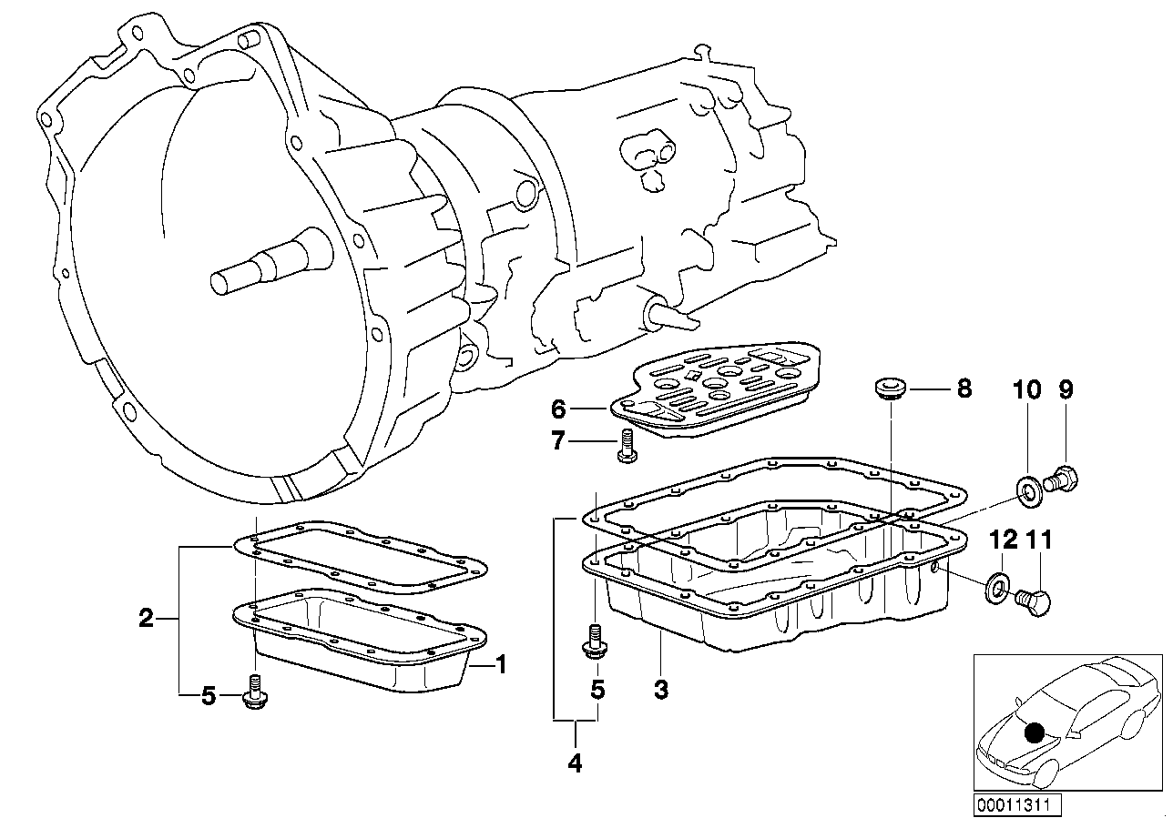 BMW 24 11 1 421 367 - Blīve, Eļļas vācele-Autom. pārnesumkārba ps1.lv