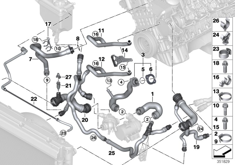 BMW 11537545278 - Blīve, Ieplūdes kolektors ps1.lv