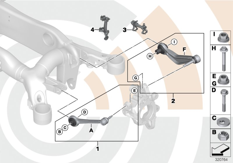 BMW 33 32 2 348 887 - Neatkarīgās balstiekārtas svira, Riteņa piekare ps1.lv