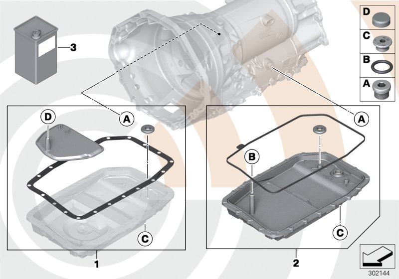 Rolls-Royce 24 15 2 333 903 - Set, oil sump, oil filter, auto. transm. ps1.lv