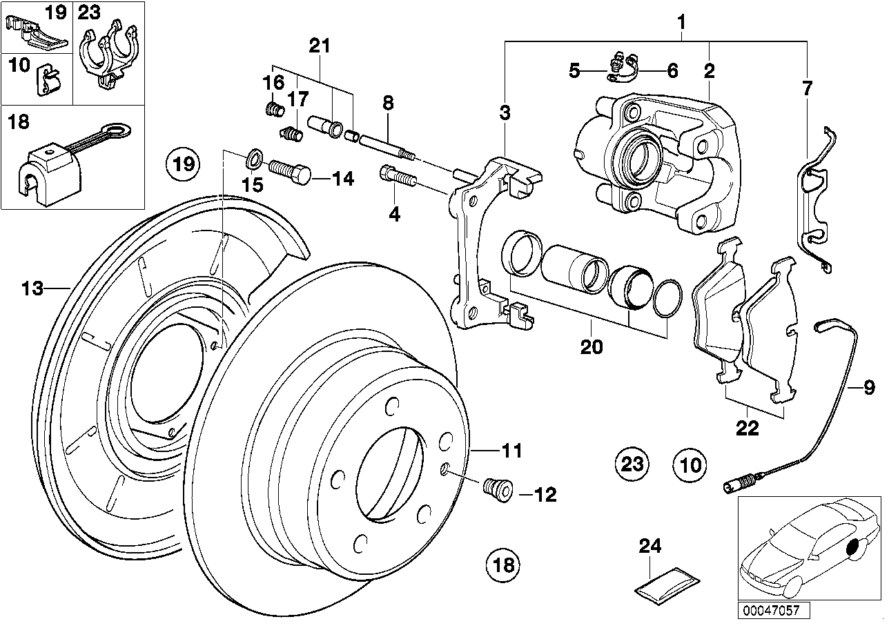 BMW 34211153243 - Bremžu suports ps1.lv