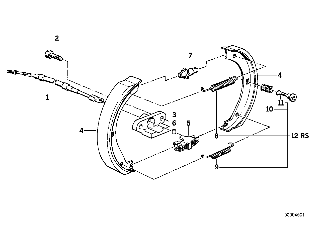 BMW 34411159467 - Bremžu loku kompl., Stāvbremze ps1.lv