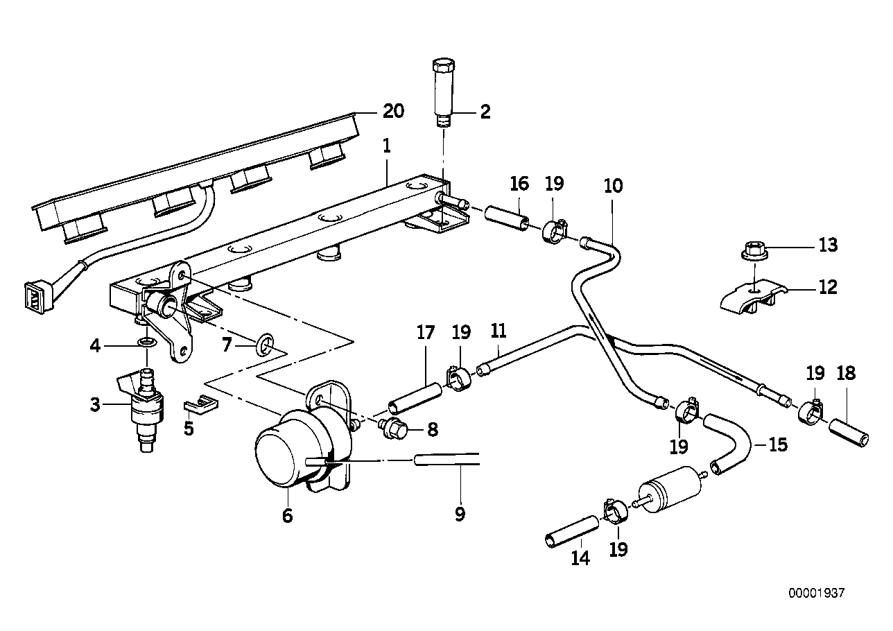 BMW 13 64 1 730 767 - Blīvgredzens, Iesmidzināšanas sprausla ps1.lv